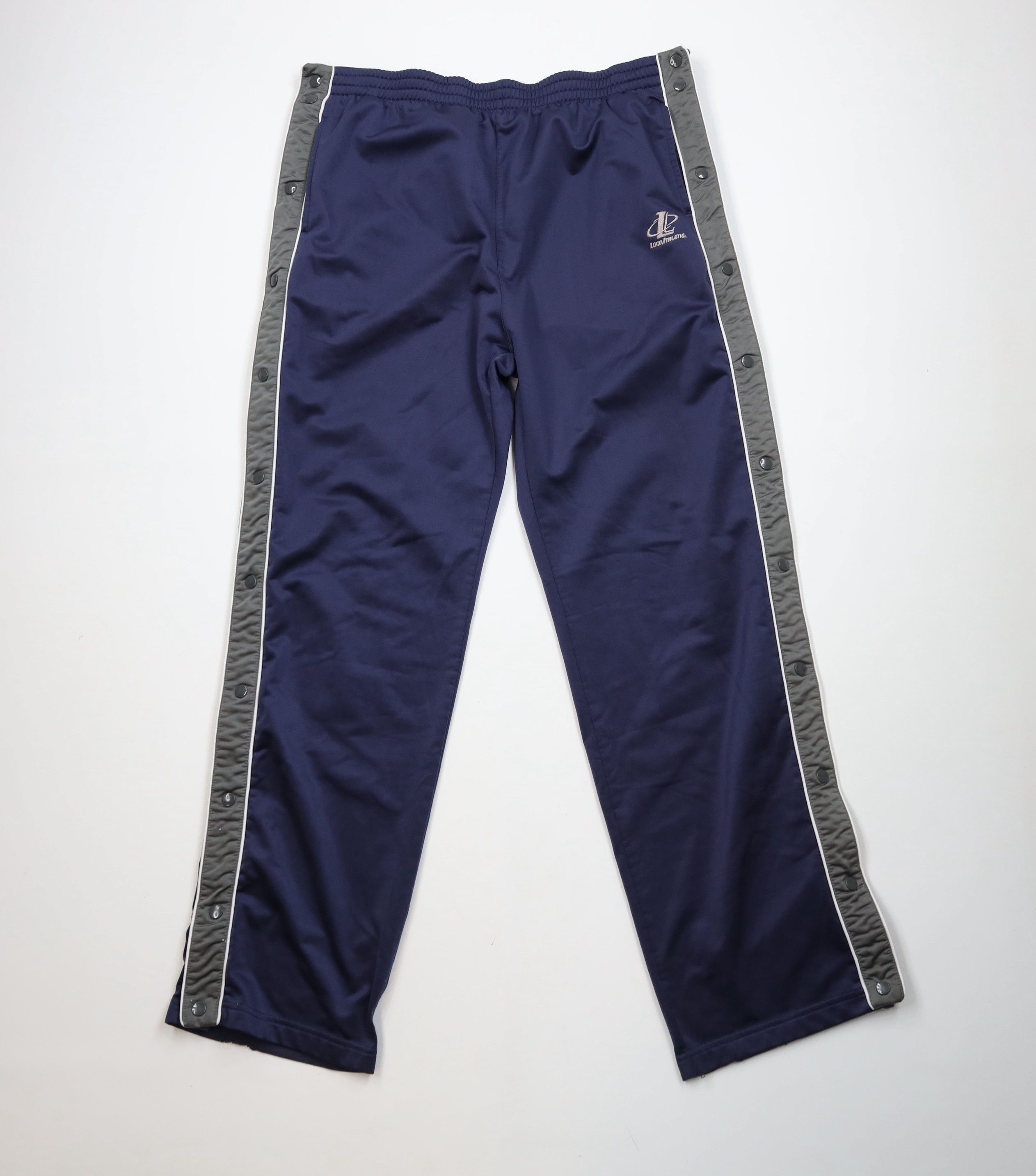 Vintage Vintage 90s Streetwear Block Tearaway Wide Leg Sweatpants Size US 38 / EU 54 - 1 Thumbnail