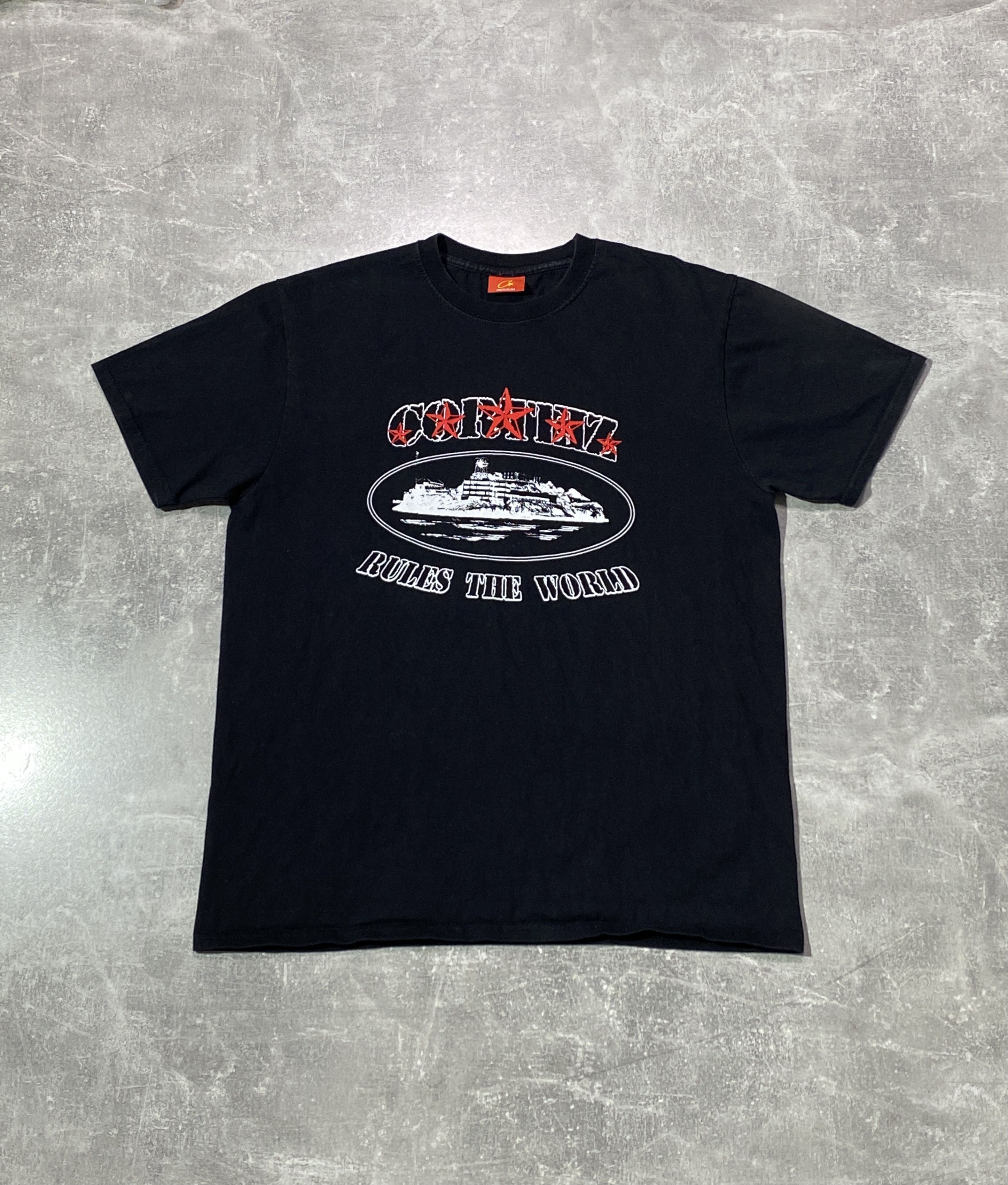 Corteiz CORTEIZ Black 5 Star ALCATRAZ T-shirt Size US M / EU 48-50 / 2 - 1 Thumbnail
