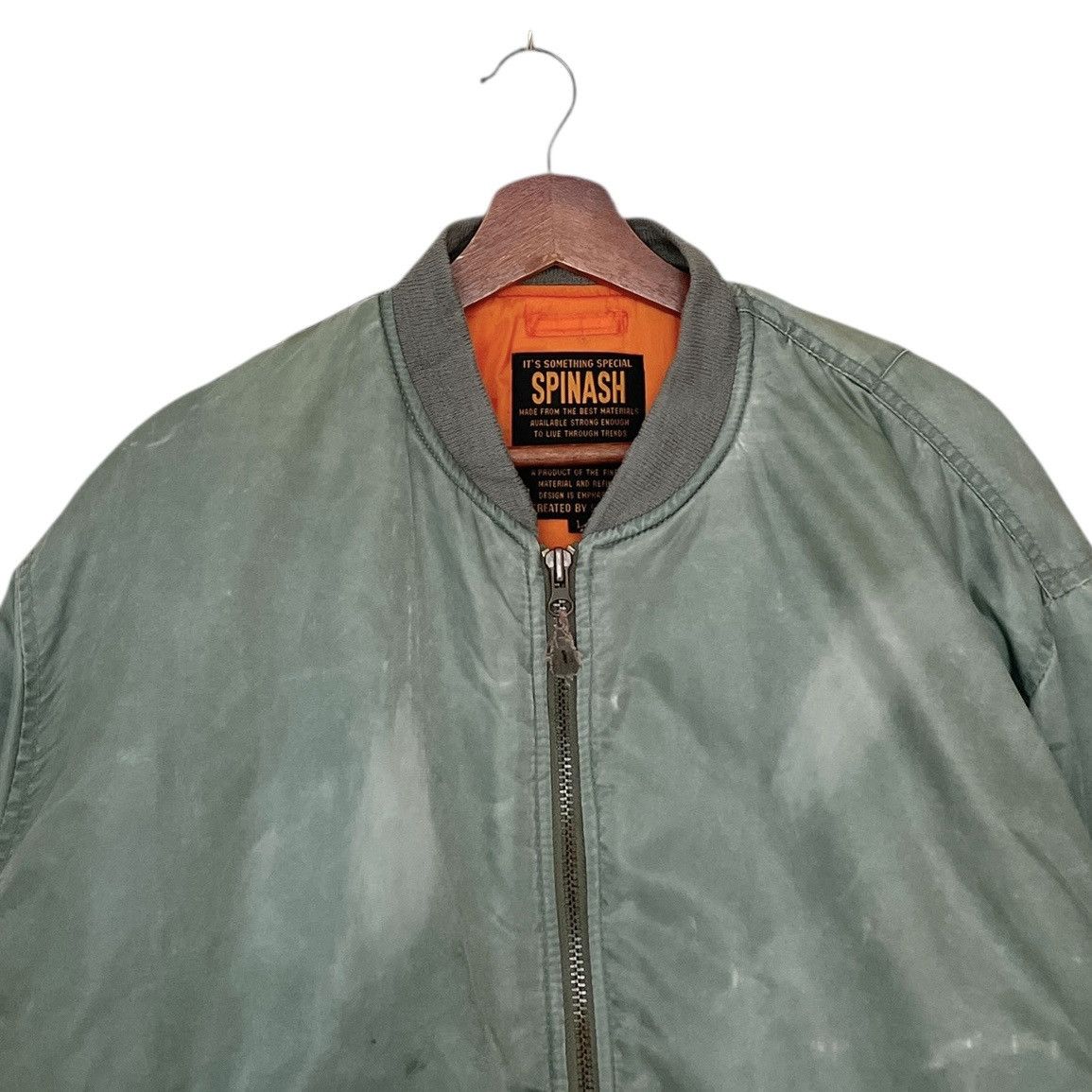 Japanese Brand × Vintage Vintage Japanese Brand Spinash MA-1 Flight Jacket 1990s Size US L / EU 52-54 / 3 - 7 Thumbnail