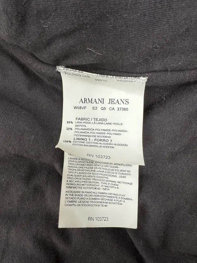 Armani 2000s Armani Grey Waffled Wool Zip-up Sweater Size US S / EU 44-46 / 1 - 11 Thumbnail