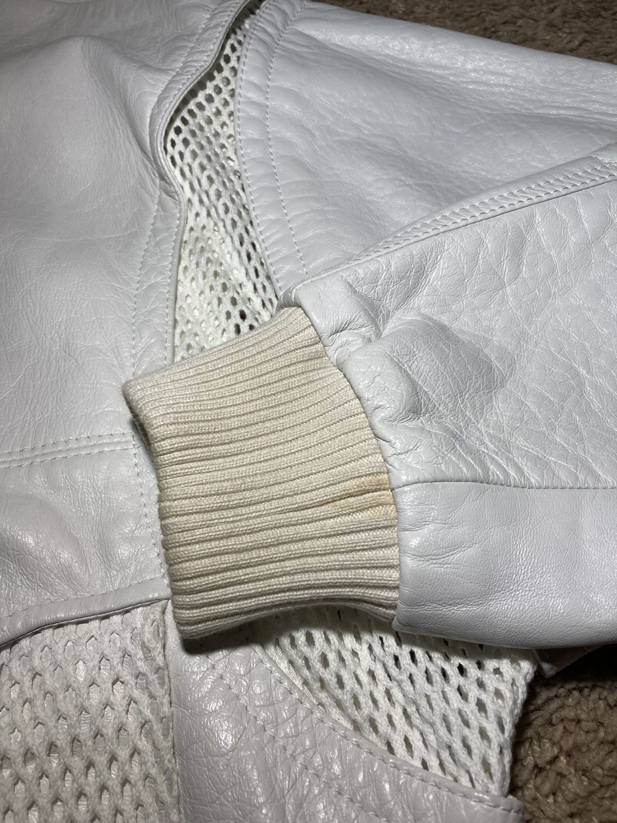 Celine SS22 Celine Leather Bonded Mesh Hooded Teddy Jacket 44 Hedi Size US XS / EU 42 / 0 - 7 Thumbnail