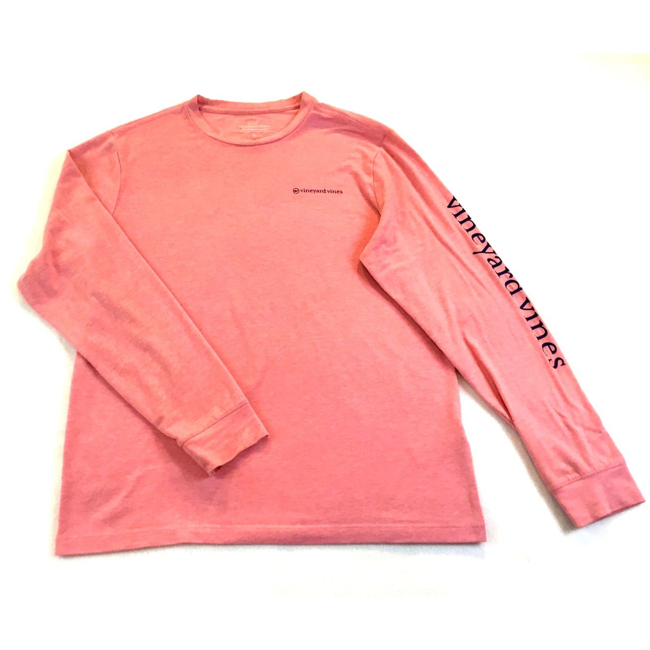 Vineyard Vines Vineyard Vines Long Sleeve T-Shirt Pink Logo Front Sleeve L Size L / US 10 / IT 46 - 1 Thumbnail