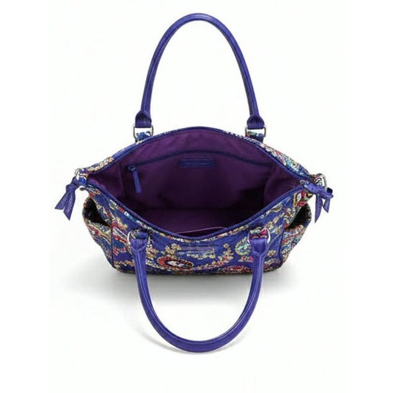 Vera Bradley Vera Bradley Iconic Glenna Purse Bag Romantic Paisley Blue Size ONE SIZE - 3 Thumbnail