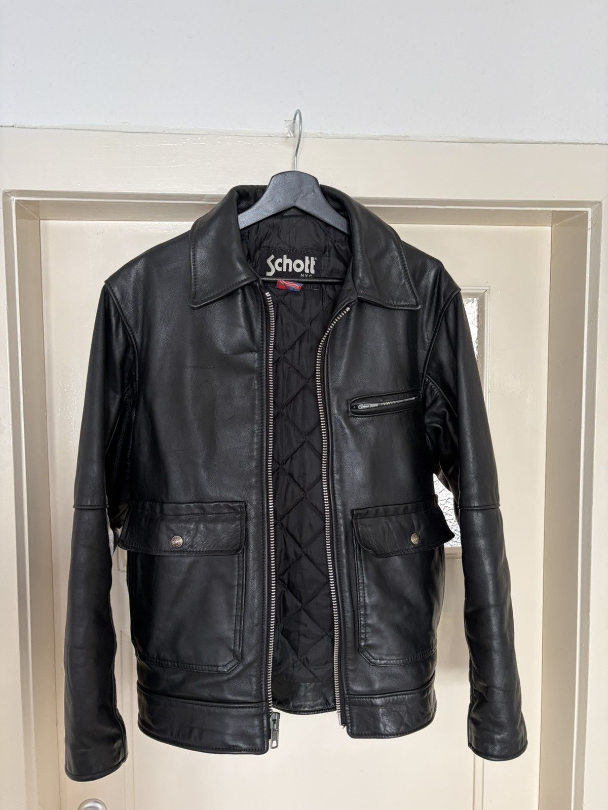 Schott Schott 181 leather jacket. Made in USA Size US S / EU 44-46 / 1 - 1 Thumbnail