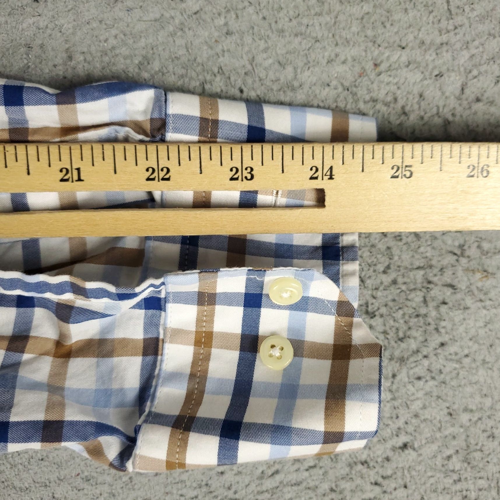 Peter Millar Peter Millar Shirt Mens XL Blue Plaid Button-Up Long Sleeve Casual Business Formal Preppy Size US XL / EU 56 / 4 - 6 Thumbnail