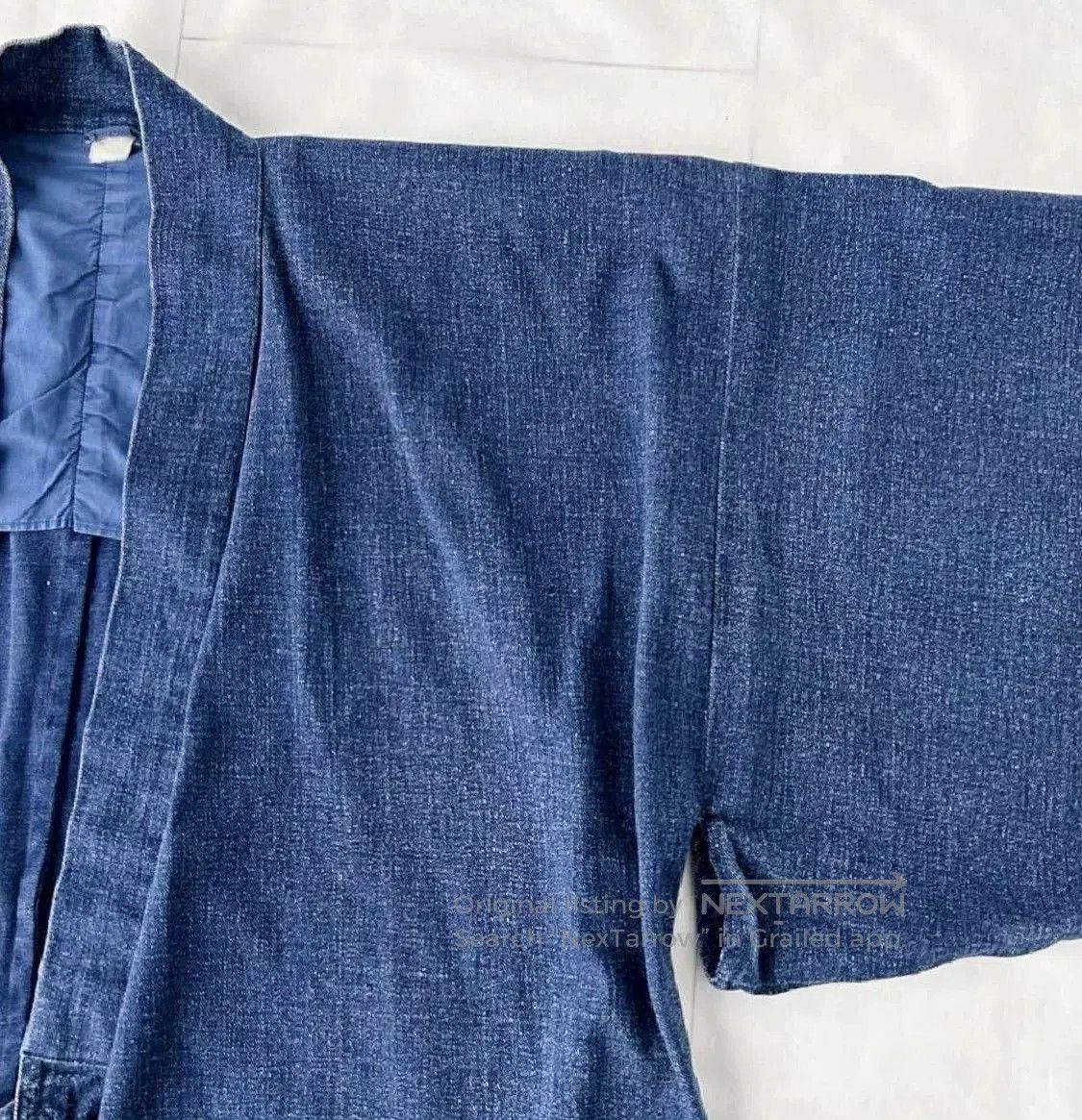 Vintage Vintage Indigo Dyed Kimono Robe. Size US L / EU 52-54 / 3 - 4 Thumbnail