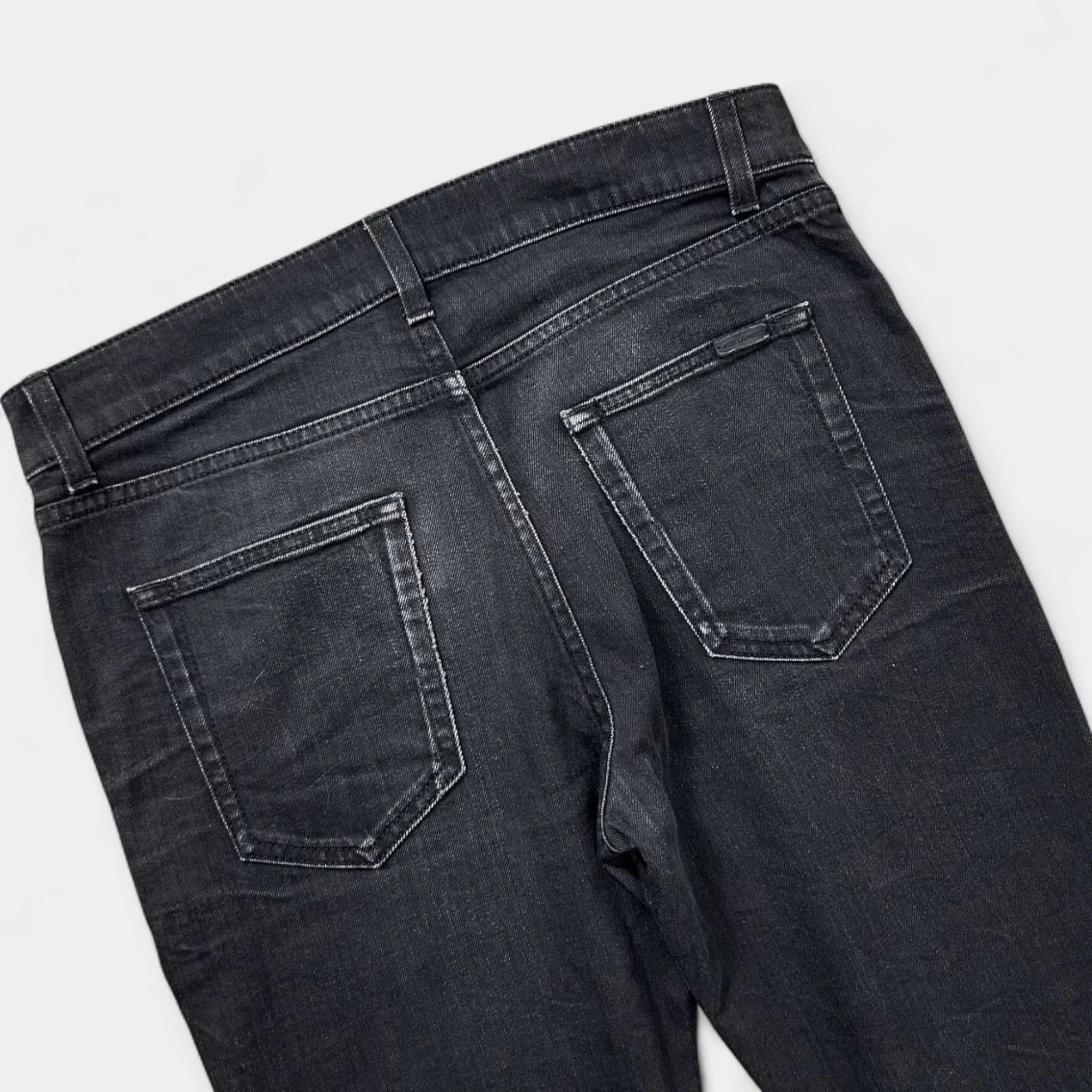 Saint Laurent Paris Saint Laurent D24 2016 Hedi Slimane Skinny Black Jeans Size US 31 - 8 Thumbnail