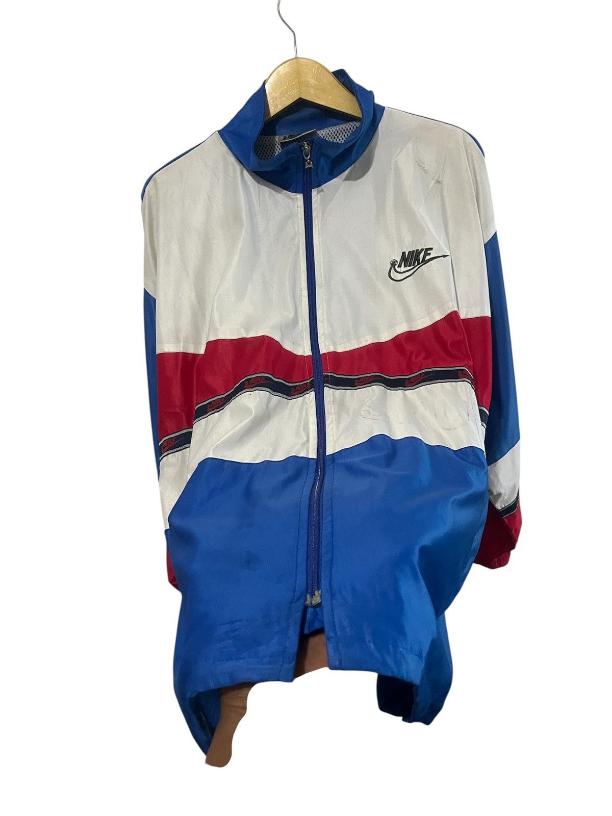 Nike Winbreaker Nike Vintage 90’s Size US XL / EU 56 / 4 - 4 Thumbnail