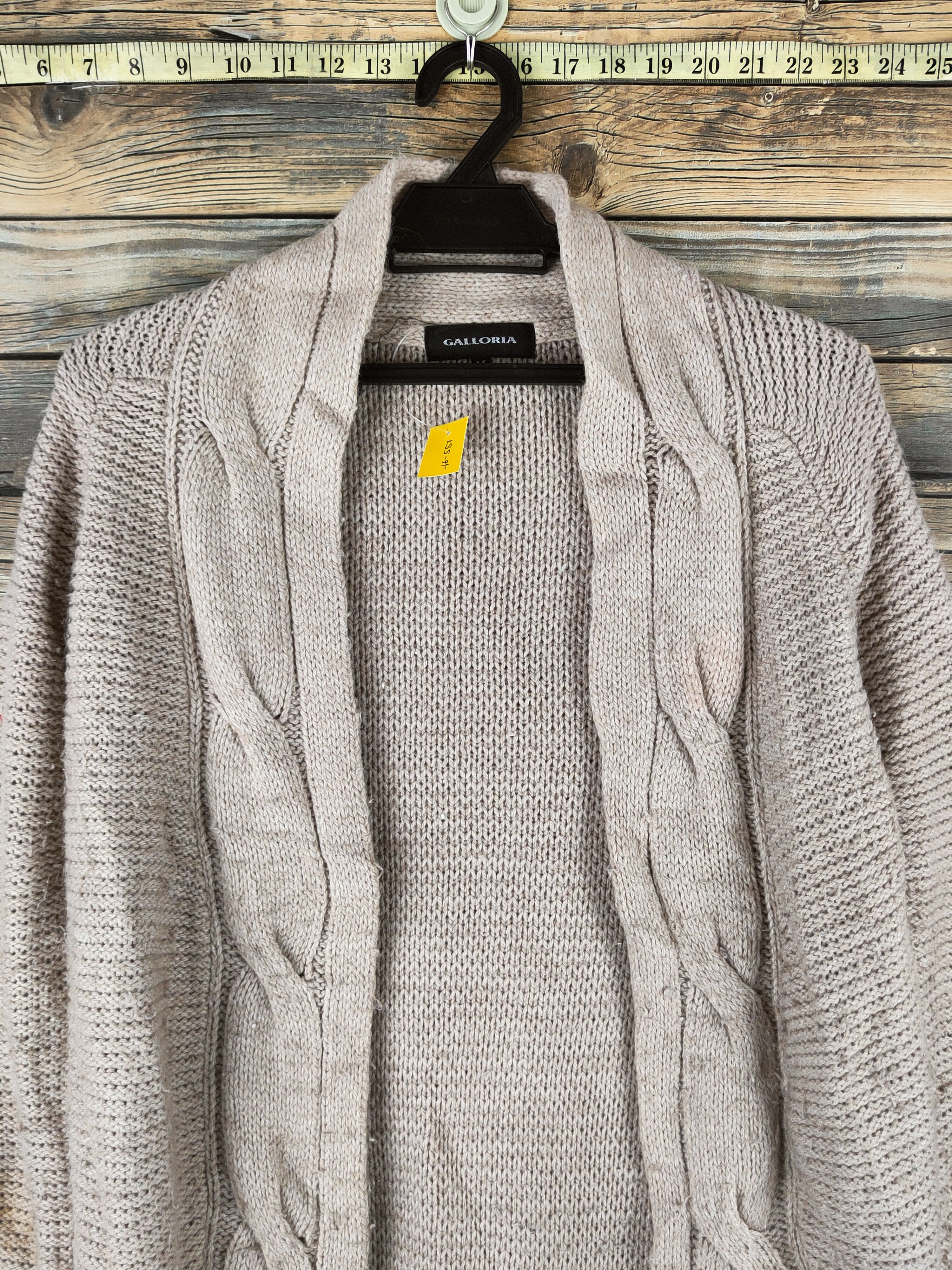 Japanese Brand DL Galloria Beige Knitwear Cardigans #46-551 Size M / US 6-8 / IT 42-44 - 2 Thumbnail