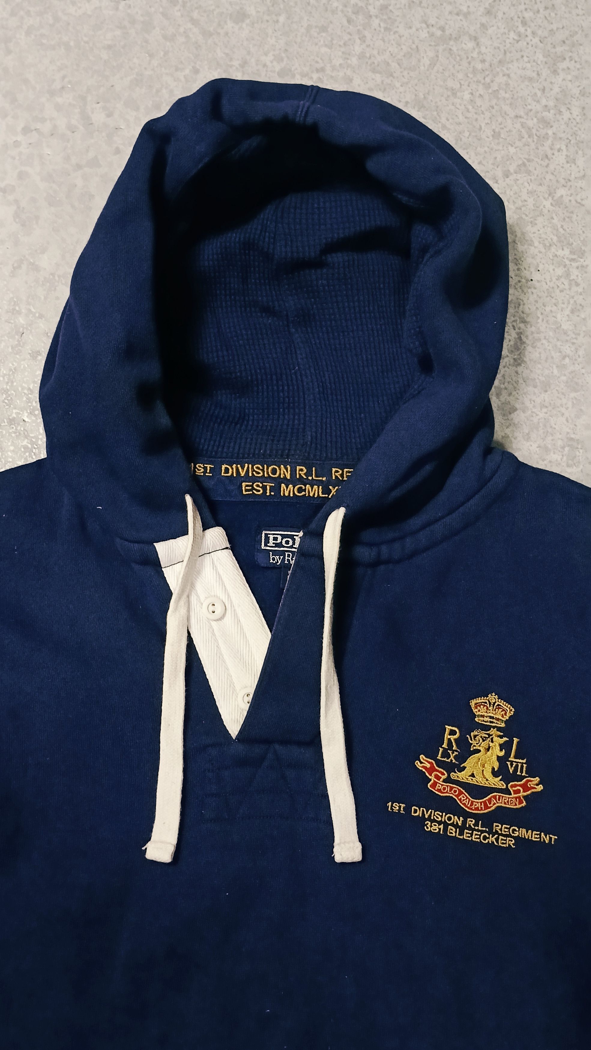 Polo Ralph Lauren × Vintage Vintage Polo Ralph Lauren 1st Division RL Regiment Hoodie Size US M / EU 48-50 / 2 - 4 Thumbnail