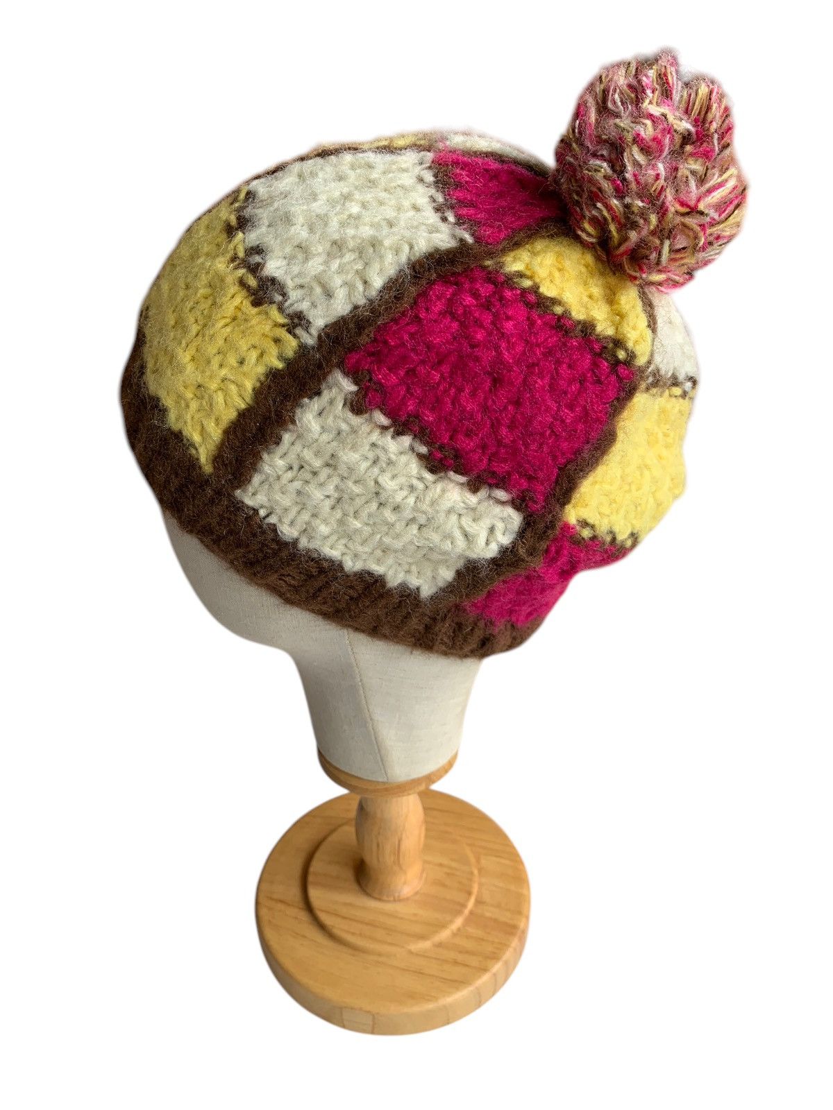 Japanese Brand × Kapital × Vintage KNITTED CROCHET WINTER SESSIONS HANDMADE BEANIE HATS Size ONE SIZE - 3 Thumbnail