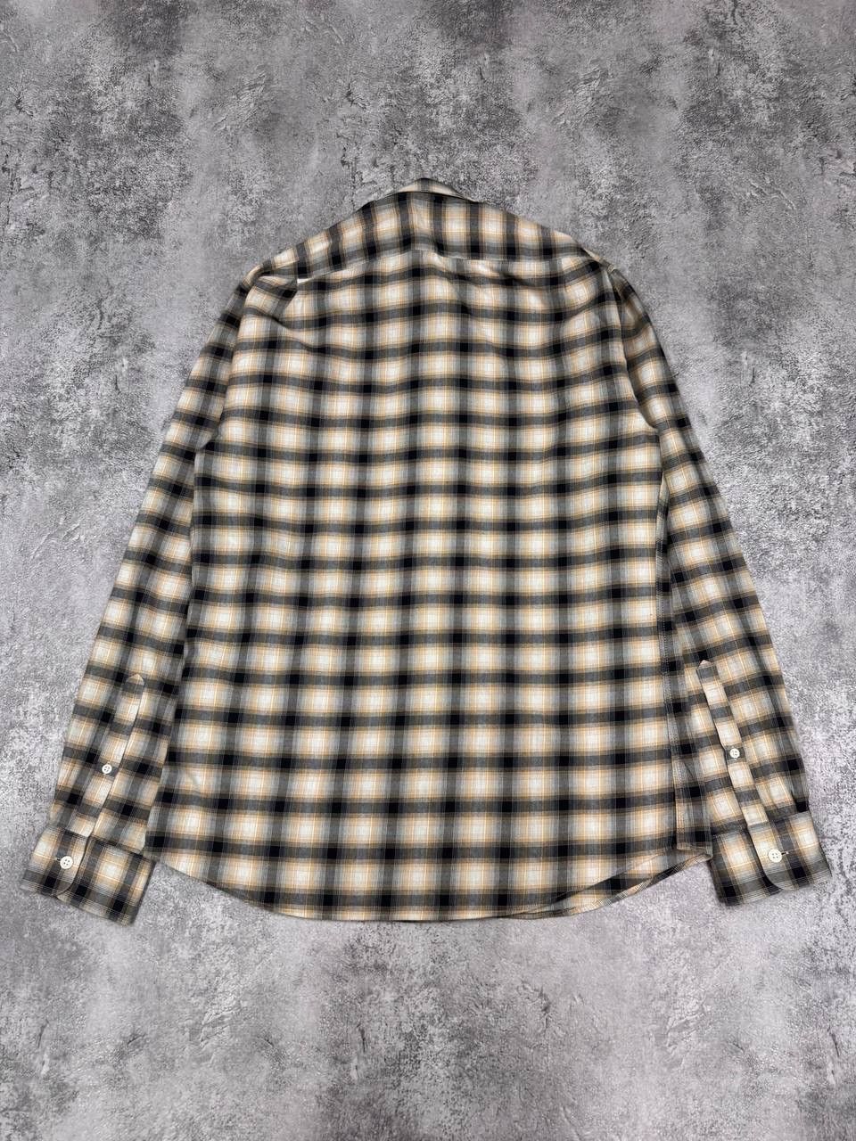Reiss Reiss Men Check Shirt Beige Black Size M Size US M / EU 48-50 / 2 - 7 Thumbnail