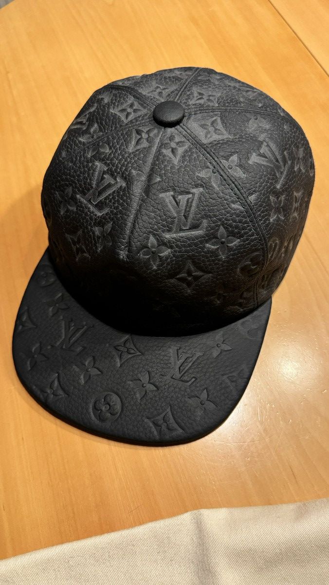 Louis Vuitton Louis Vuitton 1.0 Cap Virgil Abloh Monogram Leather Hat Size ONE SIZE - 2 Thumbnail