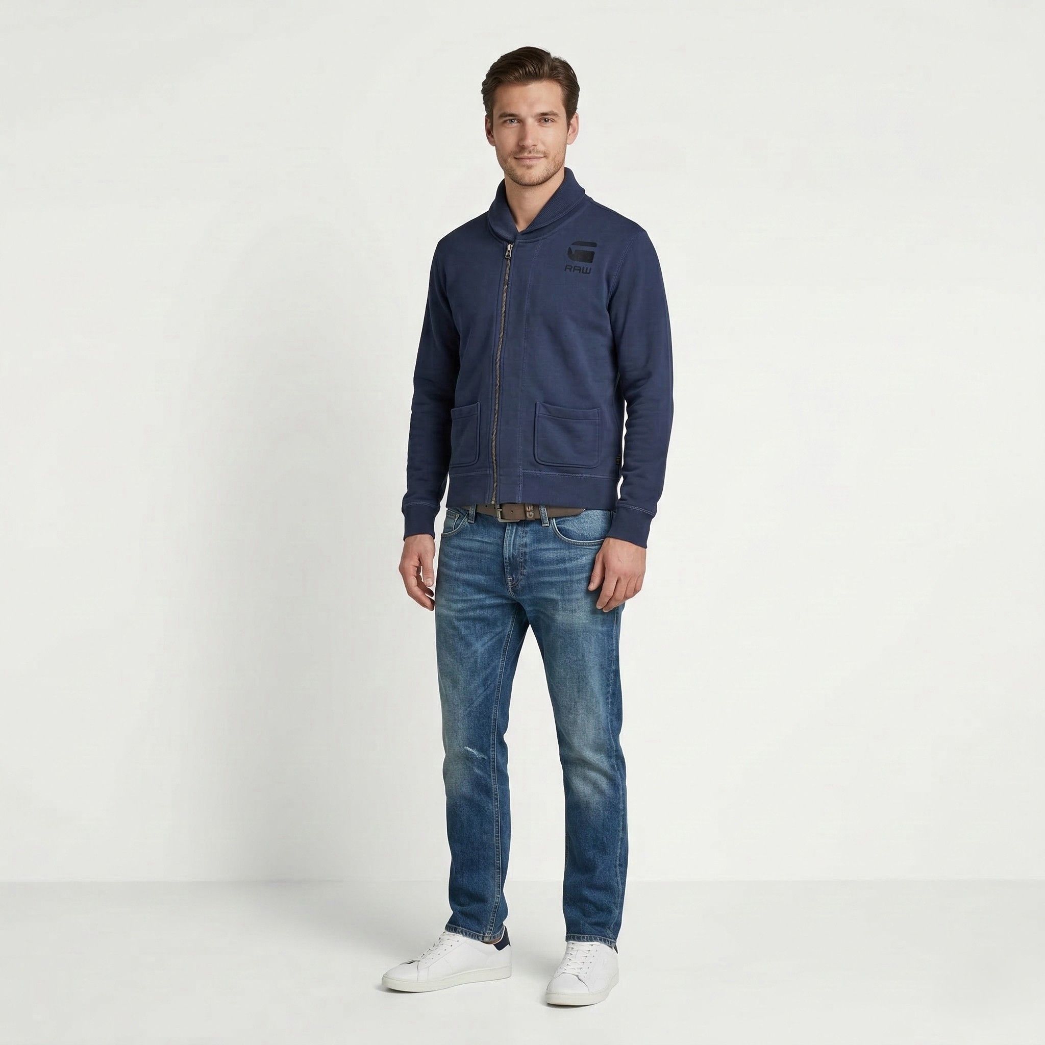 G-Star Raw Correctline by G-Star Men XL (L) Sweatshirt Navy 7101 Size US XL / EU 56 / 4 - 1 Thumbnail