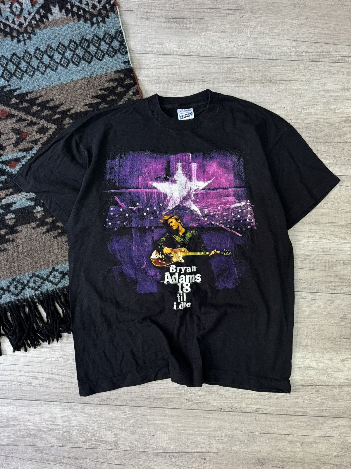 Vintage 90s Bryan Adam 18 Till I Die tour shirts