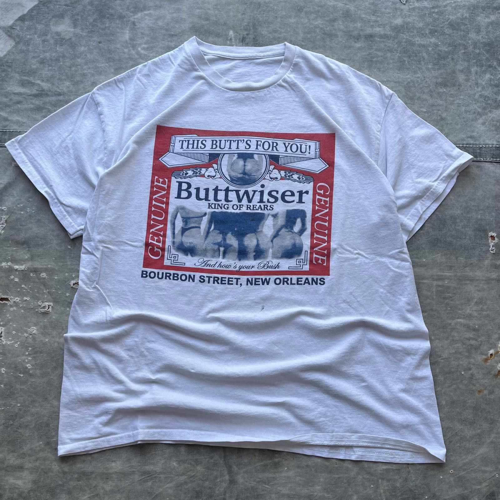 Budweiser × Streetwear × Vintage Vintage Buttwiser King of Rears 