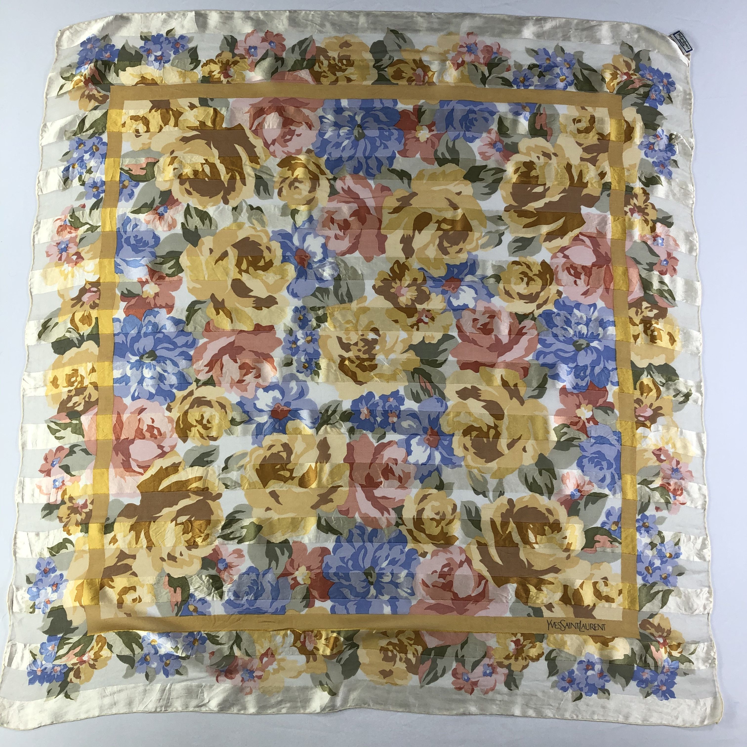 Vintage × Yves Saint Laurent Vintage Yves Saint Laurent Silk Scarf Size ONE SIZE - 2 Thumbnail