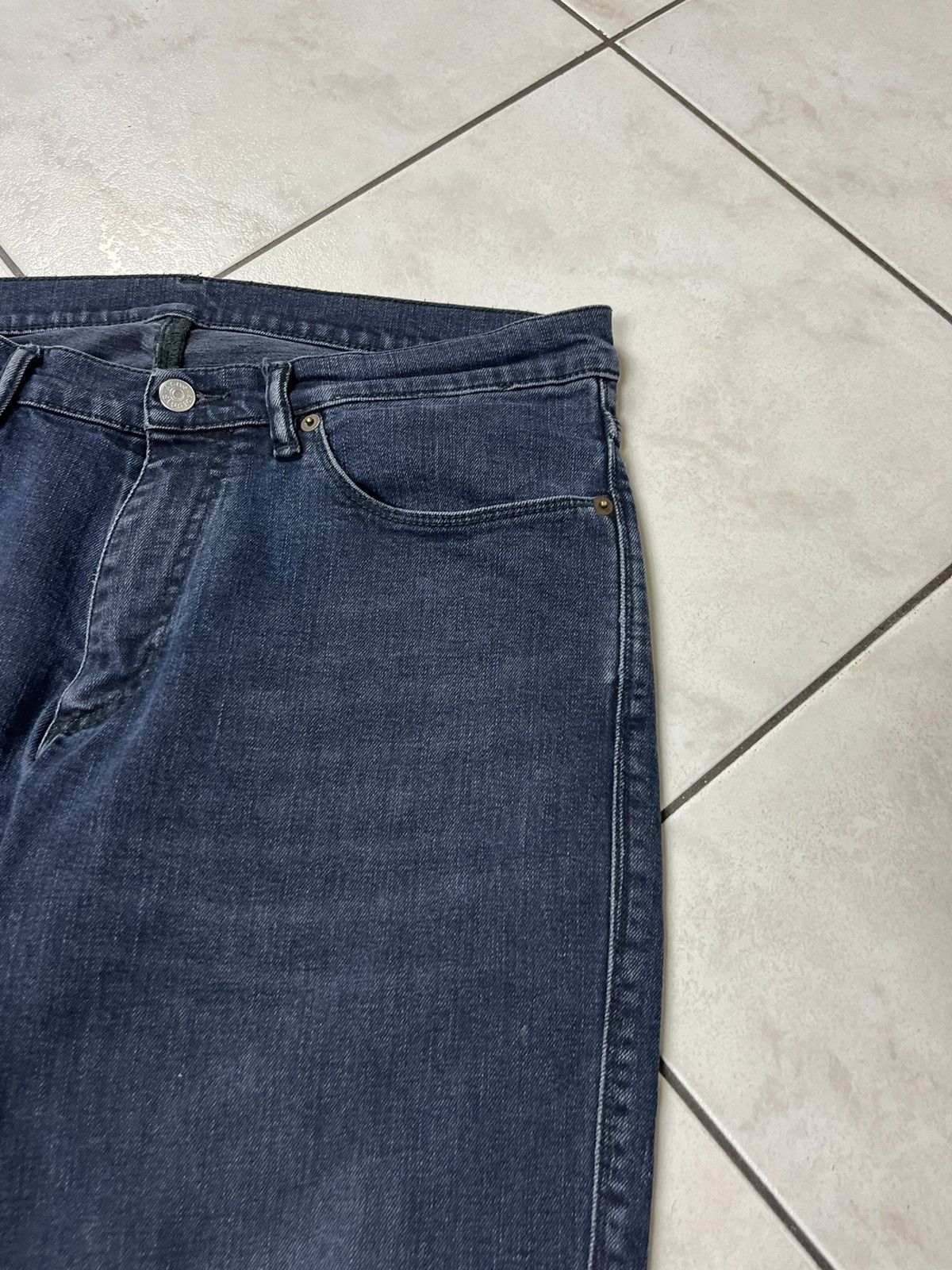 Acne Studios Acne Studios Max Blue Black FW20 classic jeans pants denim Size US 34 / EU 50 - 6 Thumbnail