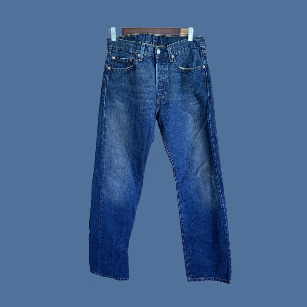 Levi's Levi's 501 Jeans - Dark Wash - 31x32 - Regular Fit - Denim - Button Closure - 5-Pocket - Blue - Men Size US 31 - 1 Thumbnail