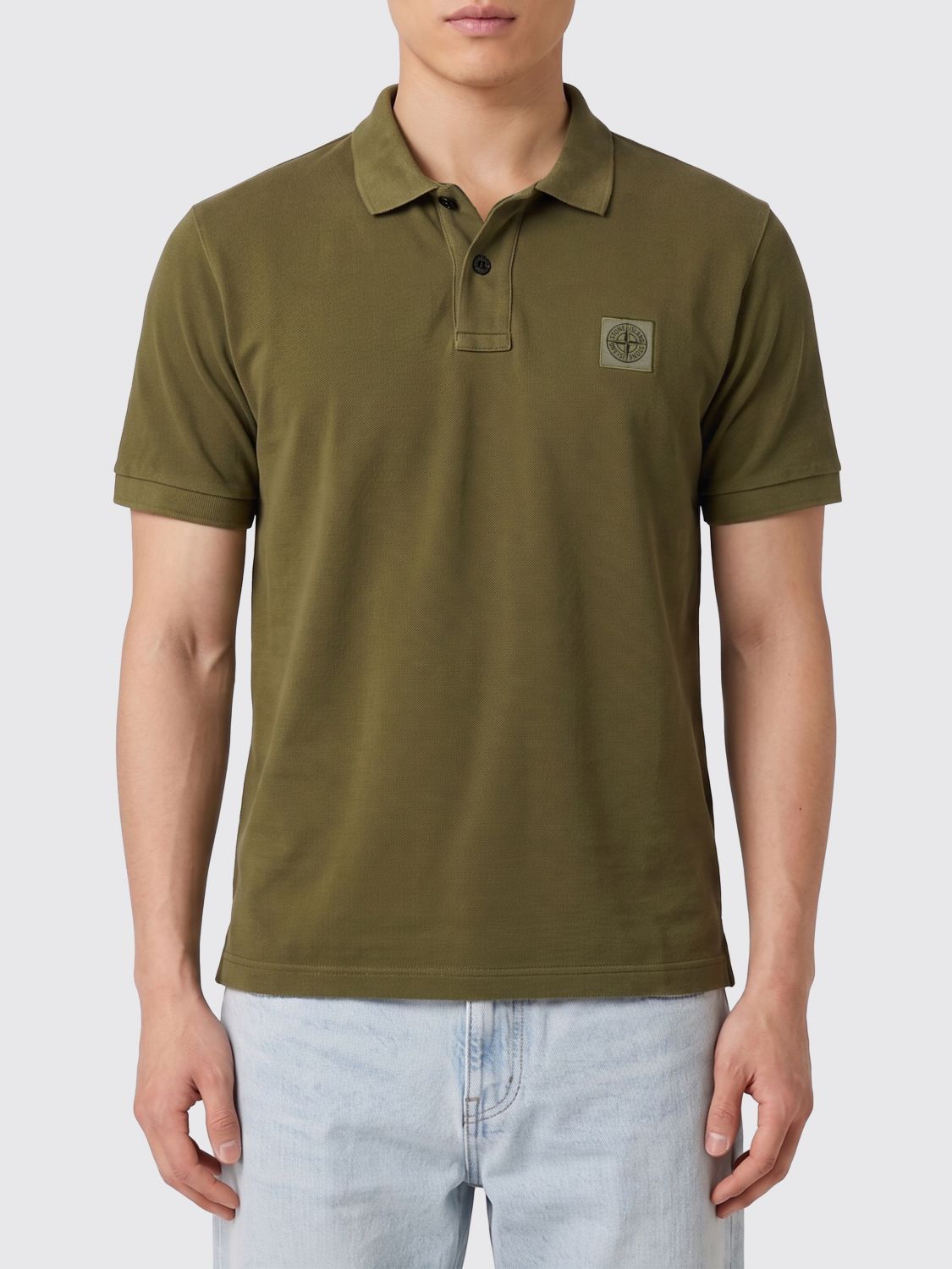Stone Island Stone Island Polo Shirt Men Military Size US L / EU 52-54 / 3 - 1 Thumbnail