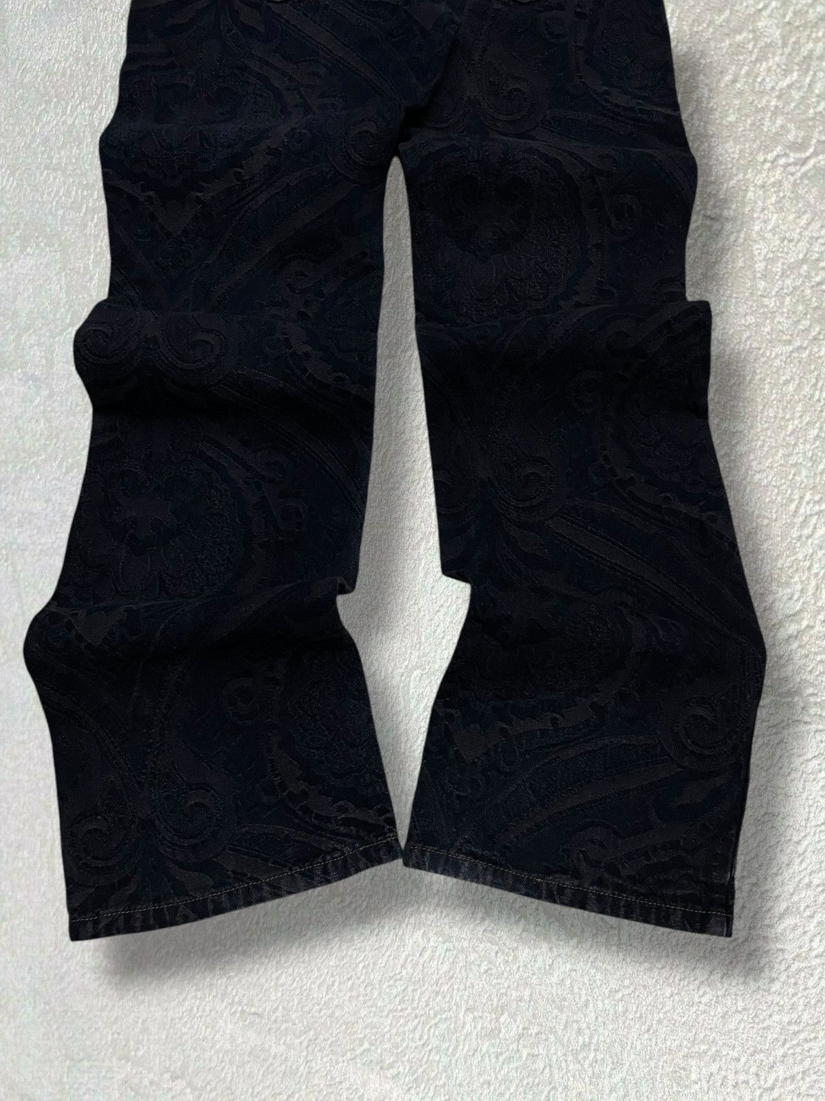 Designer × Japanese Brand × Vintage Vintage Designer DKNY Iconic Paisley Design Flared Denim Size US 30 / EU 46 - 9 Thumbnail