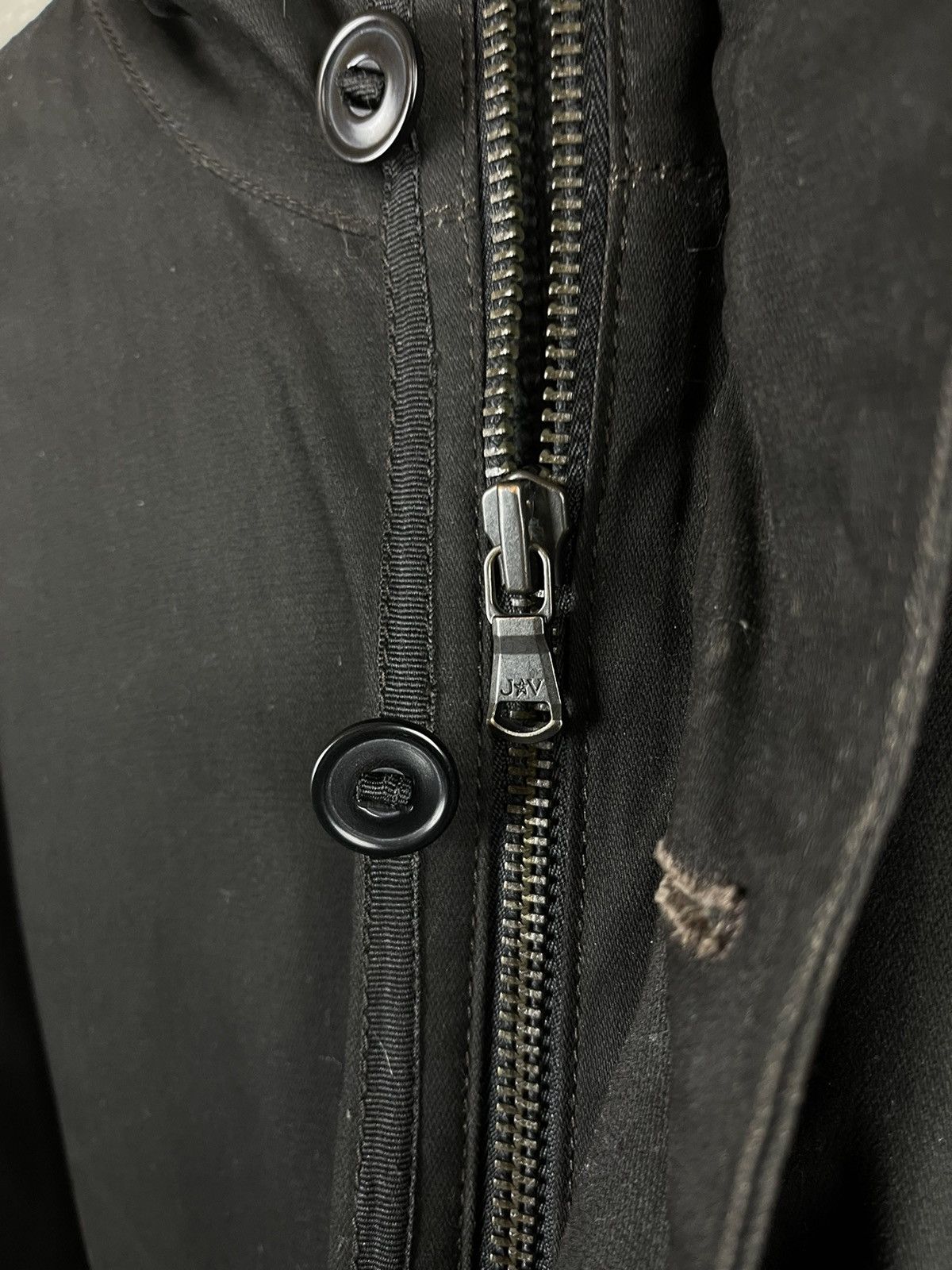John Varvatos Archive John Varvatos USA Leather/Wax Cotton Parka Jacket Size US M / EU 48-50 / 2 - 13 Thumbnail