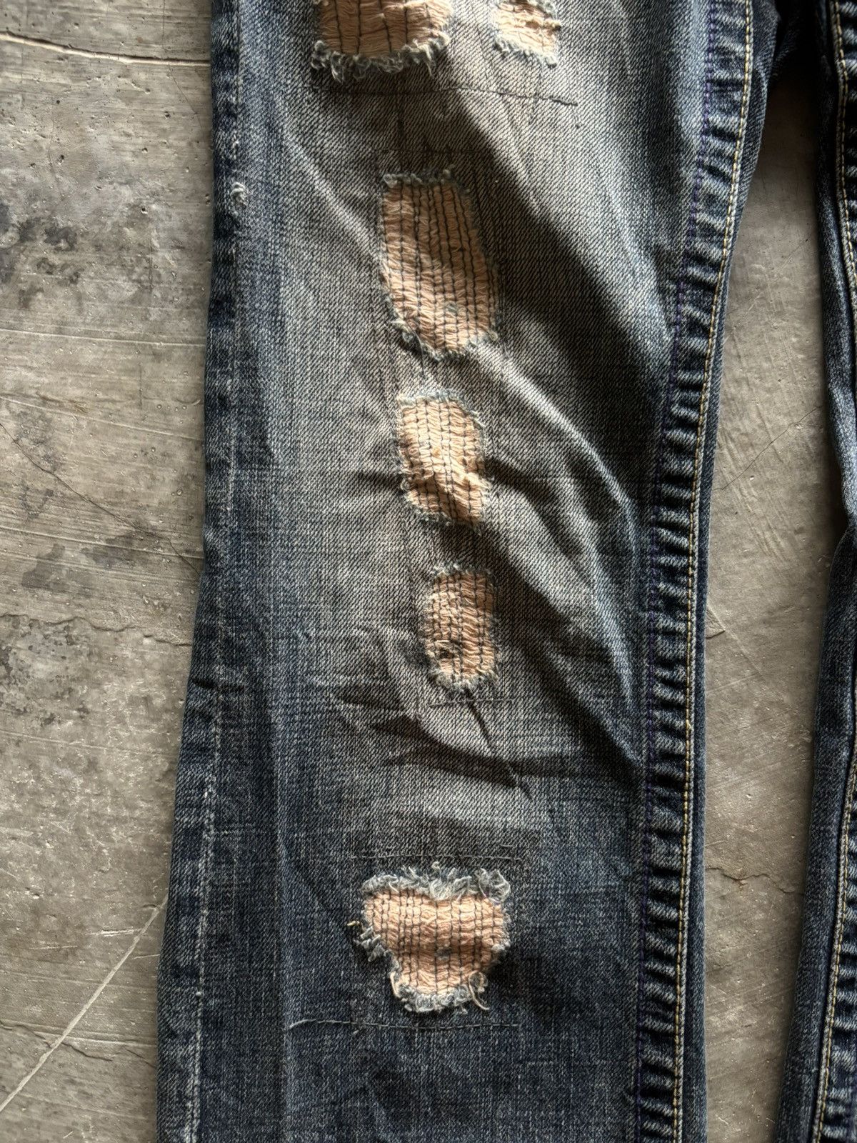 If Six Was Nine VANQUISH flare distressed patchwork rusty mudmax japanese Size US 29 - 10 Thumbnail