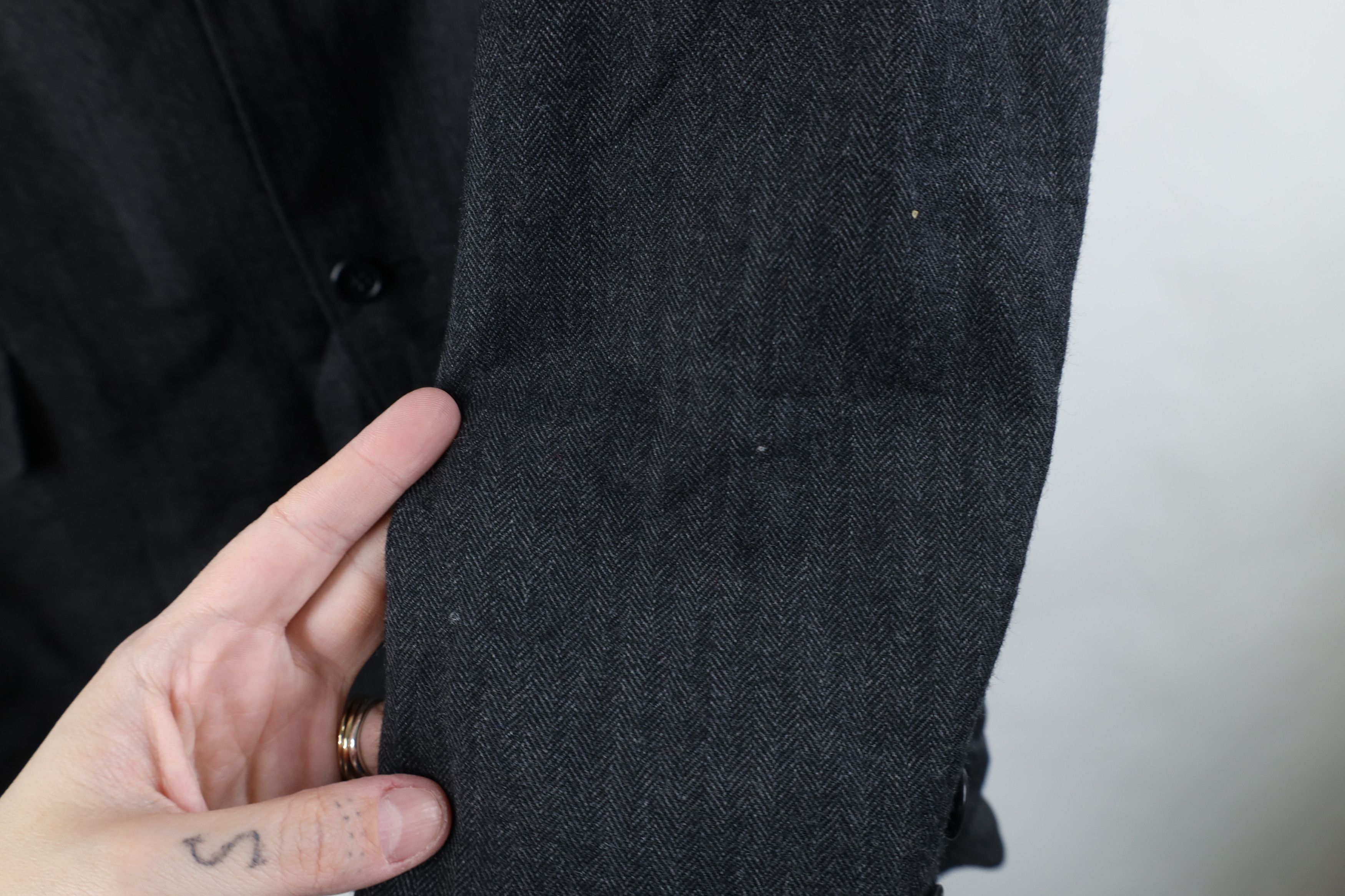 Vintage Vintage 60s 70s Rockabilly Herringbone Blazer Suit Jacket Size US XXL / EU 58 / 5 - 4 Thumbnail