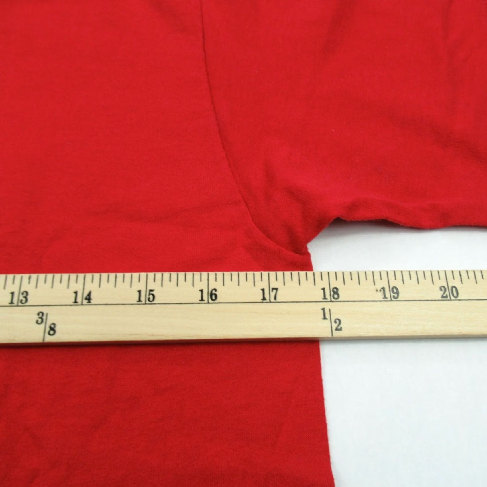 Jerzees Vintage Shirt Mens Red Short Sleeve Optimist International Single Stitch Medium US Clothing Size US M / EU 48-50 / 2 - 5 Thumbnail