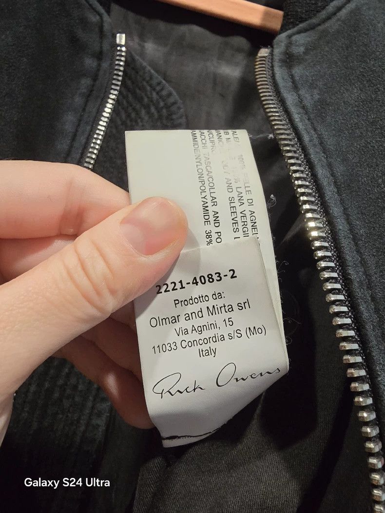 Rick Owens Rick owens size 8 Washed suede bomber jacket Size US M / EU 48-50 / 2 - 3 Thumbnail