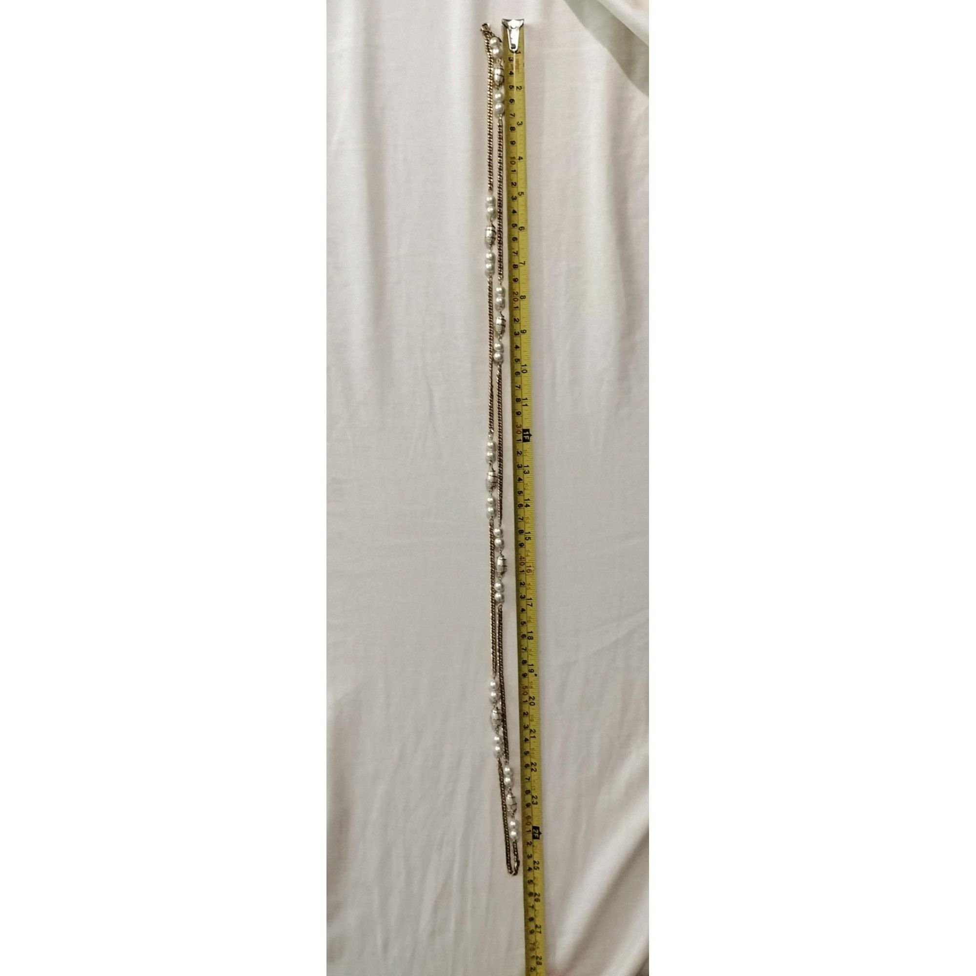 Vintage Sarah Coventry Vintage Gold Tone Chain Faux Pearl Pendant Lo Size ONE SIZE - 4 Thumbnail