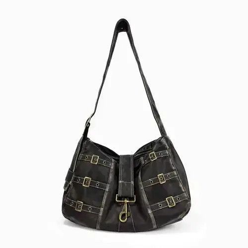Vintage Y2K Vintage Harajuku Black Hobo Shoulder Bag Size ONE SIZE - 1 Thumbnail