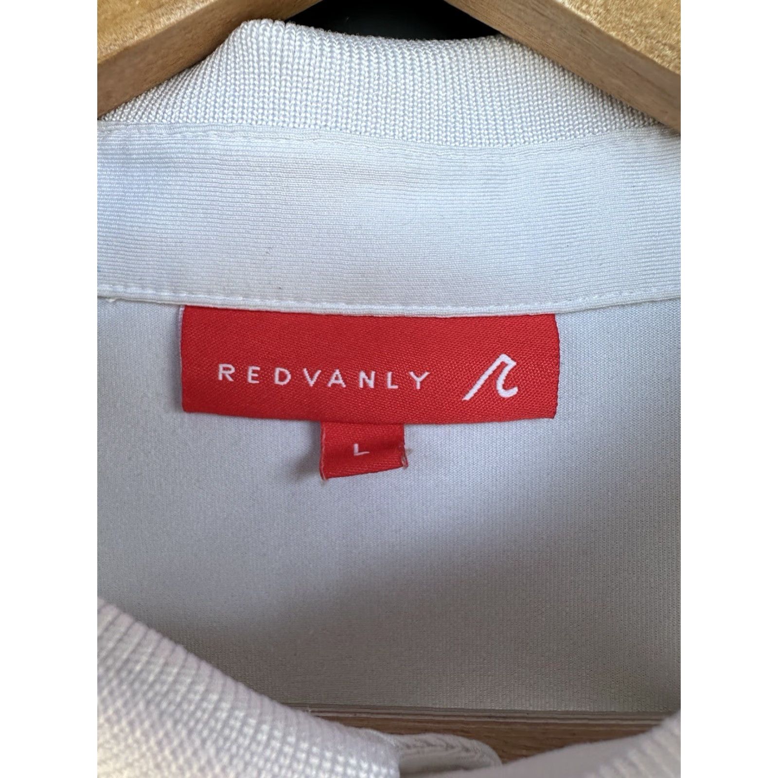Vintage Redvanly Polo Shirt Men L White Golf Preppy Logo Embroidered Breathable Stretch All Seasons Size US L / EU 52-54 / 3 - 3 Thumbnail