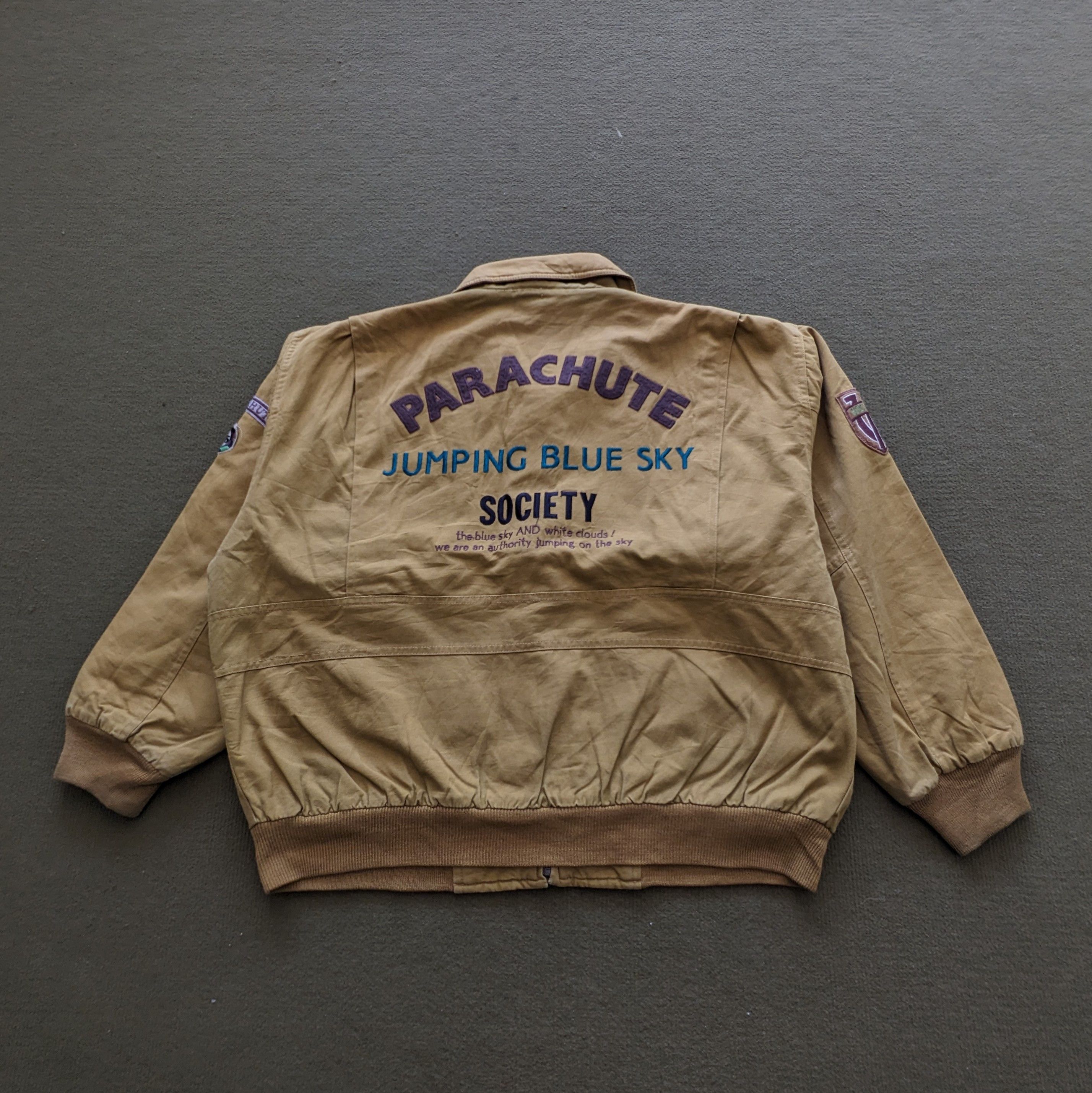 Other Vintage PARACHUTE JUMPING Blue Sky Jacket Size US XL / EU 56 / 4 - 1 Thumbnail