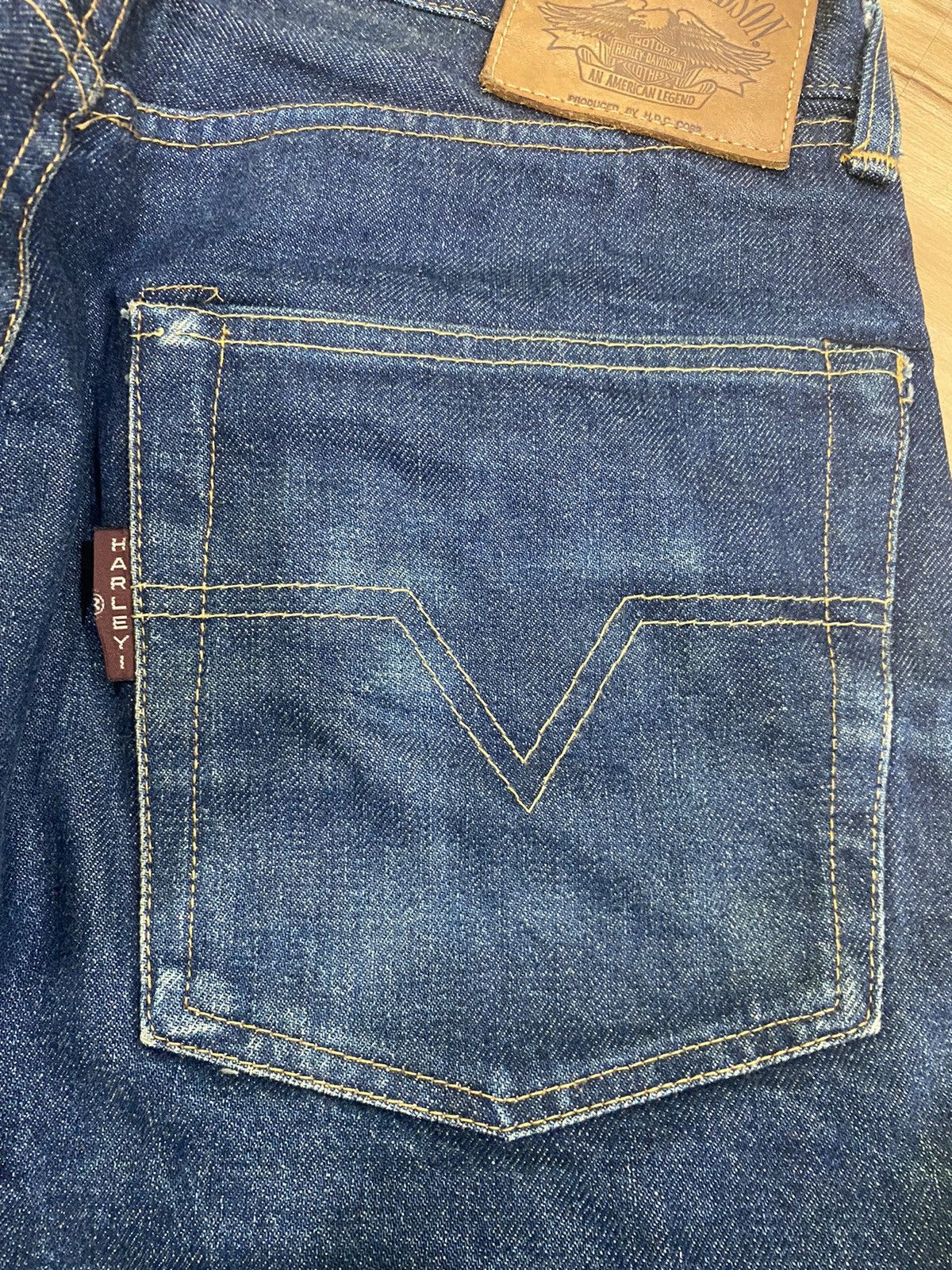 Harley Davidson × Sugar Cane Vintage Harley Davidson X Sugarcane denim selvedge jeans Size US 30 / EU 46 - 5 Thumbnail
