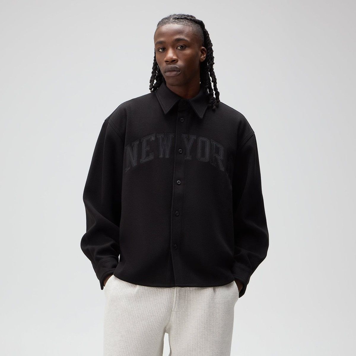 Kith Kith for the New York Knicks Felted Apollo Shirt Black Sz XL Size US XL / EU 56 / 4 - 2 Thumbnail