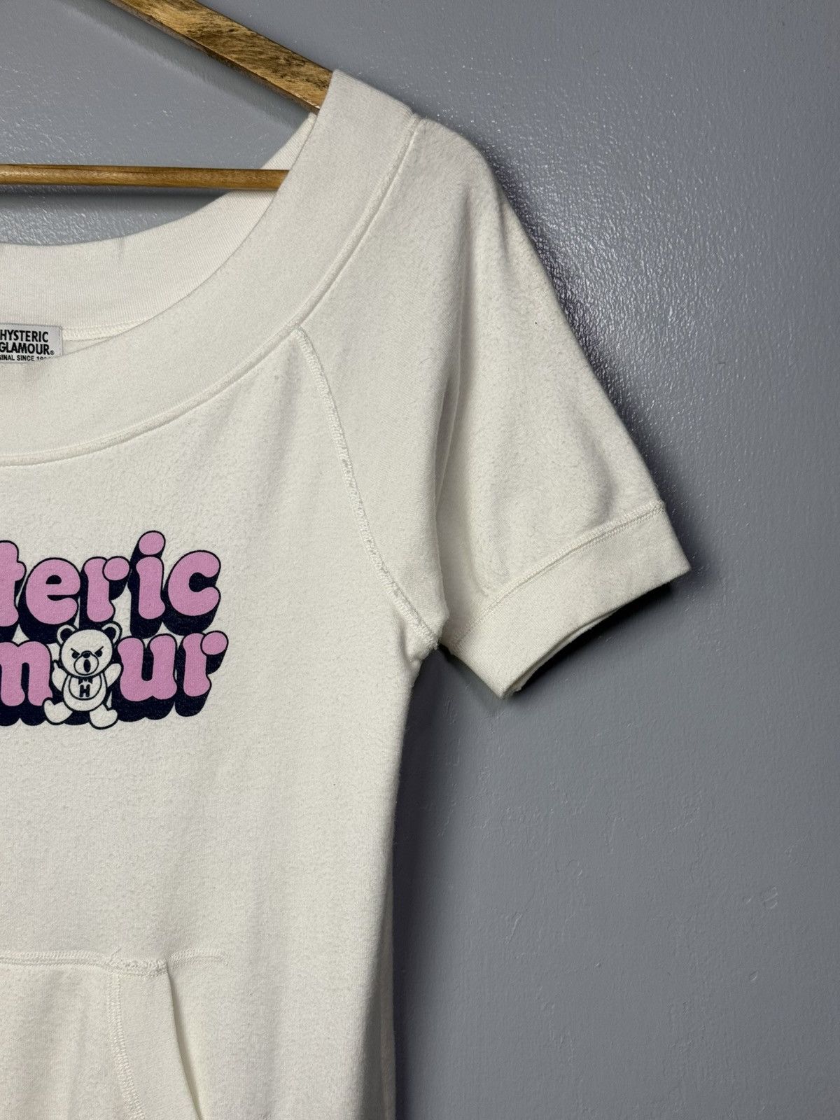 Hysteric Glamour Hysteric Glamour Wide Neck Short-sleeves Sweater Size ONE SIZE - 2 Thumbnail