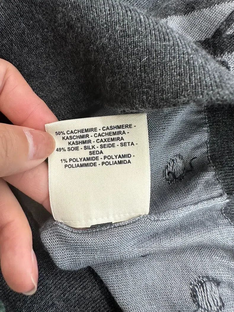 Hermes Hermes Grey Cashmere Knit Short Sleeve Size XS / US 0-2 / IT 36-38 - 5 Thumbnail