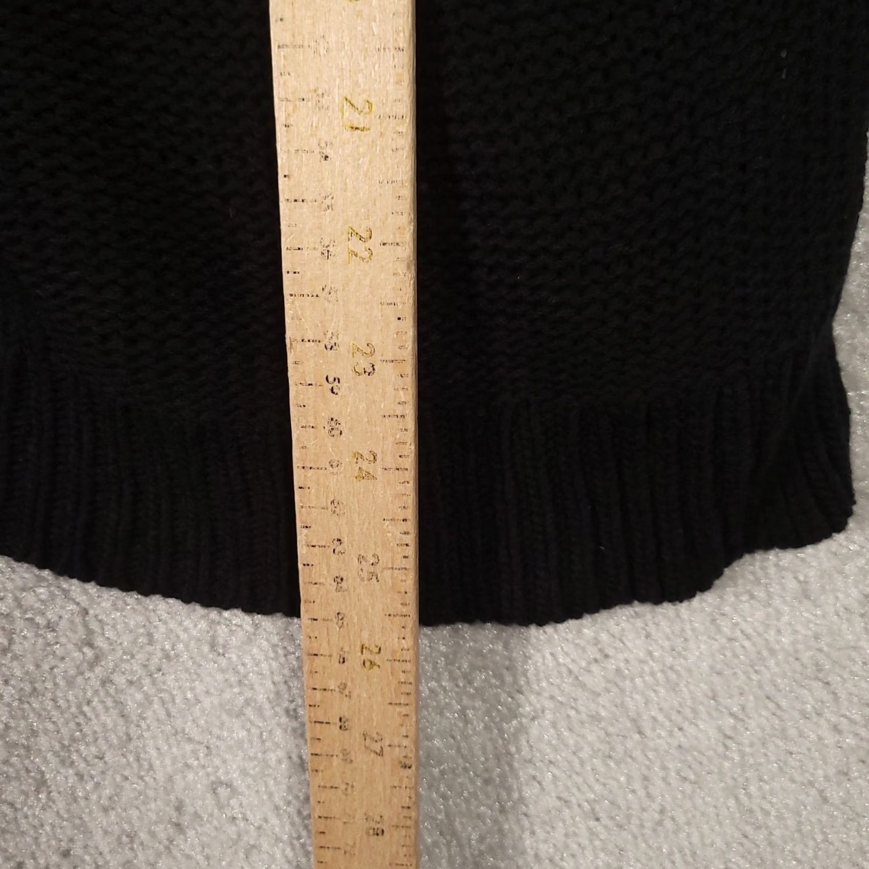 Apt. 9 Apt. 9 Sweater Women's L Black Long Sleeve Cable-Knit Pullover Casual Size L / US 10 / IT 46 - 4 Thumbnail