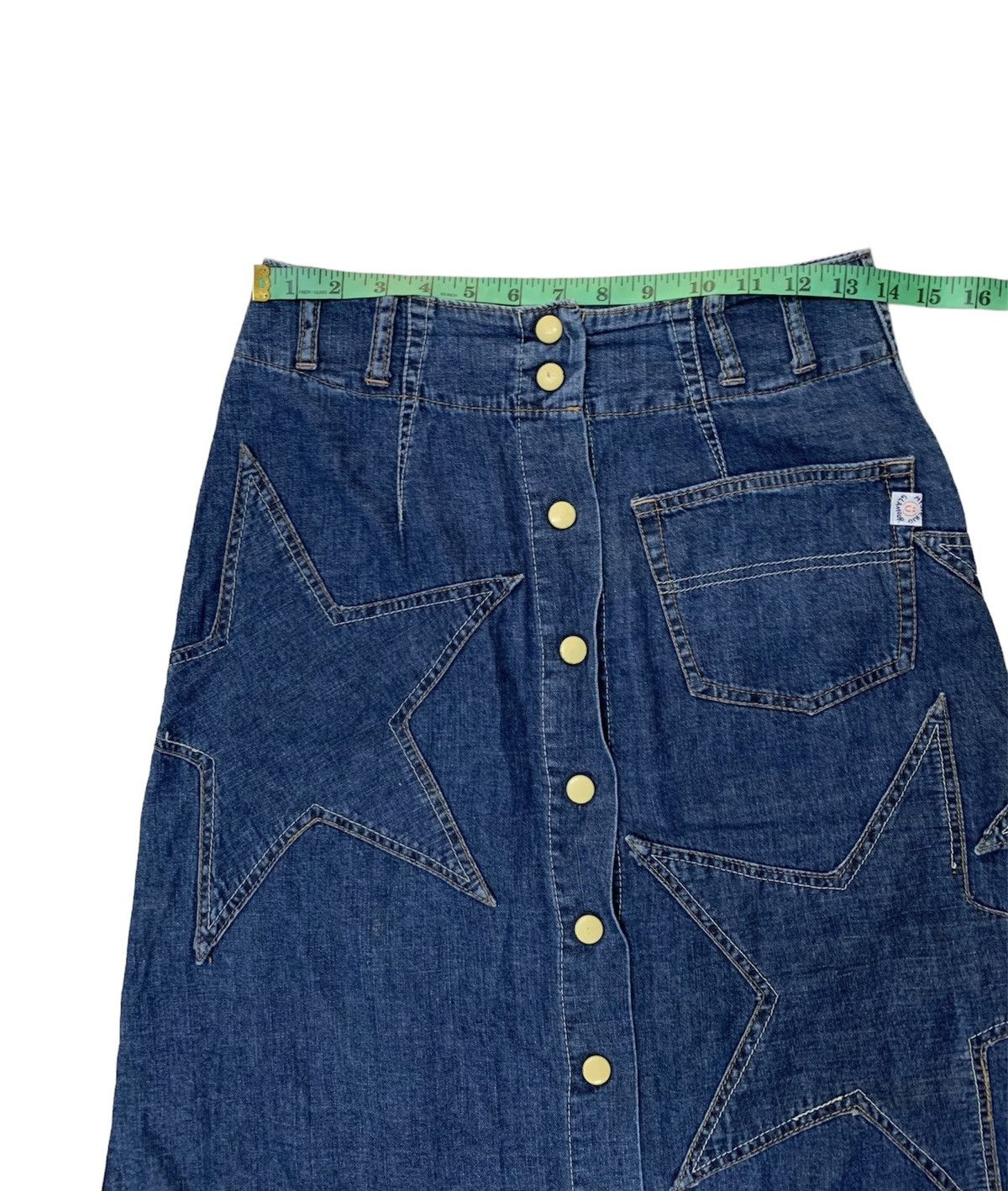 Hysteric Glamour Button-Up Denim Maxi Skirt Size 27" / US 4 / IT 40 - 4 Thumbnail