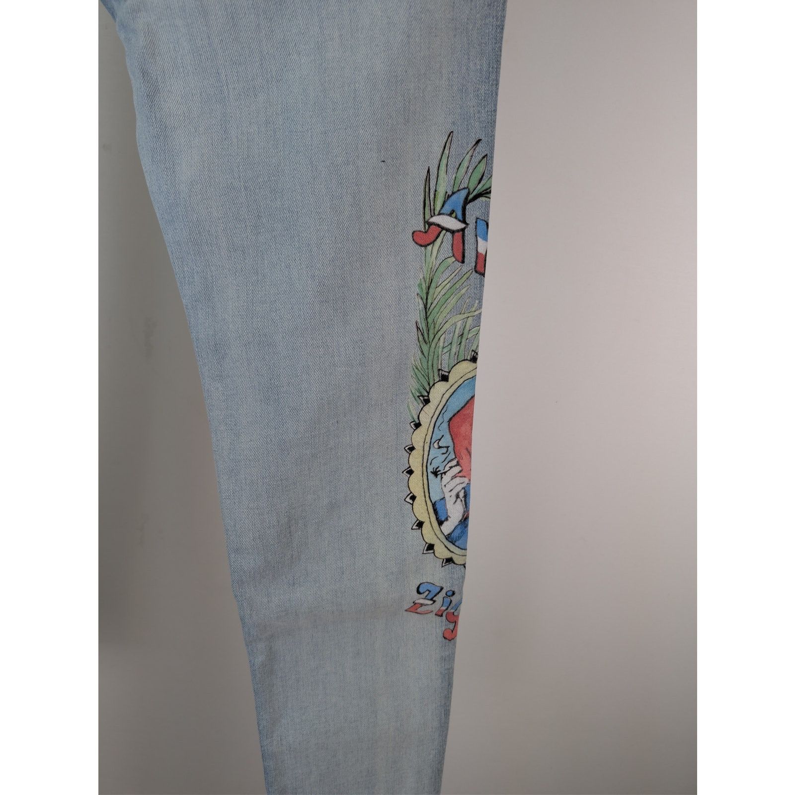 Amiri Amiri Zig Zag Jean Denim Jeans in Light Indigo BNWT 36 Size US 36 / EU 52 - 17 Thumbnail