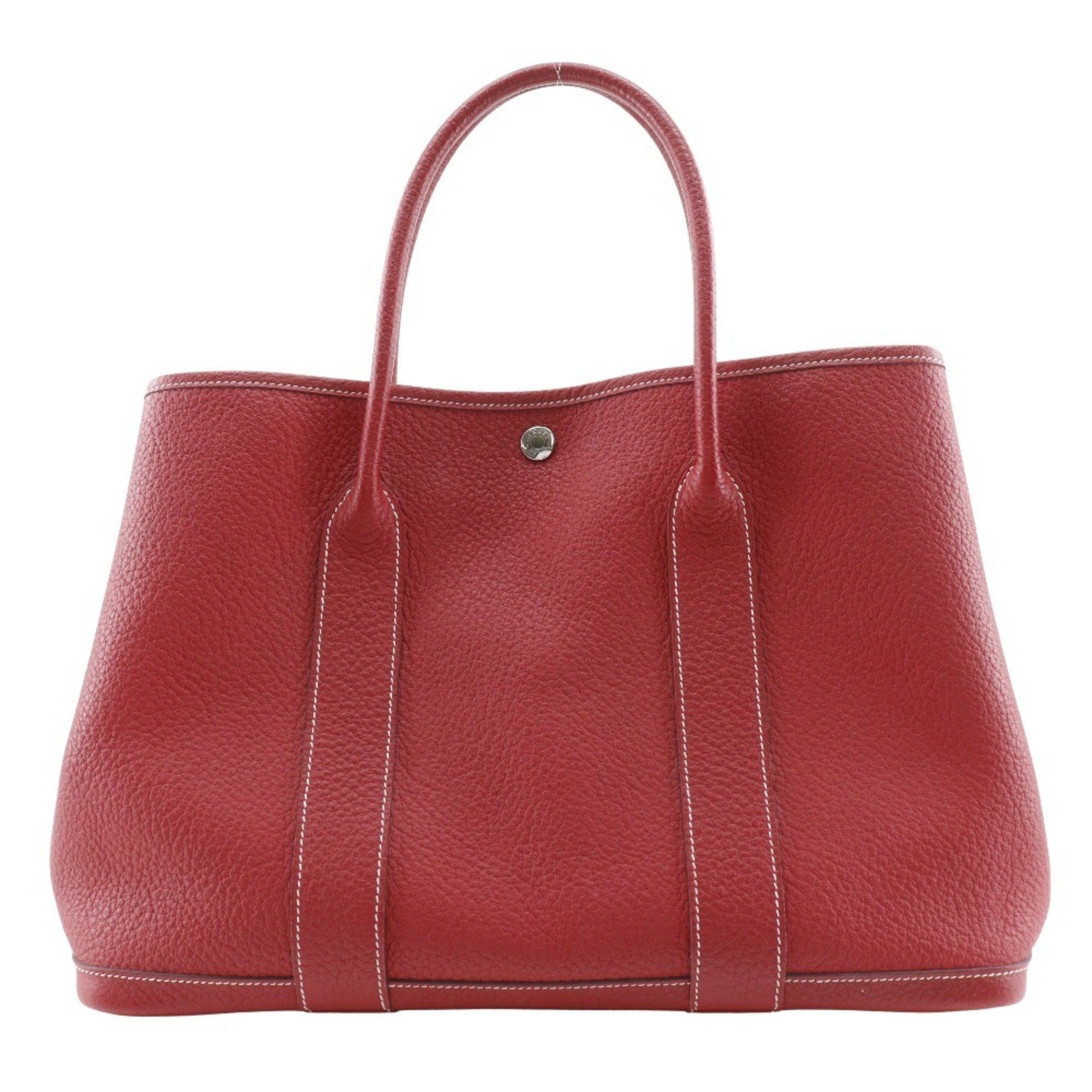 Hermes Hermes Garden PM Tote Bag Negonda 2012 Red □P Snap Button Party Ladies Size ONE SIZE - 1 Thumbnail