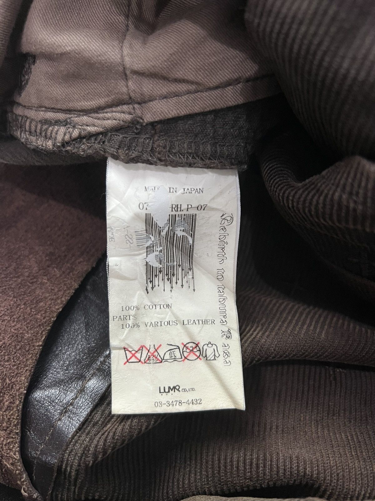If Six Was Nine Nada Not Nada Rebirth To Tabura Rasa Leather Pocket Pants Size US 31 - 10 Thumbnail