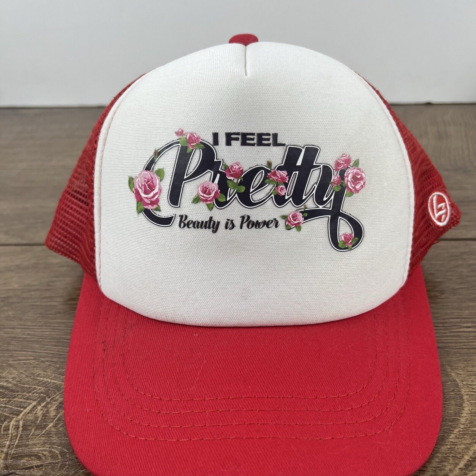 Other I Feel Pretty Hat Beauty is Power Snapback Hat White Adjusta Size ONE SIZE - 6 Thumbnail