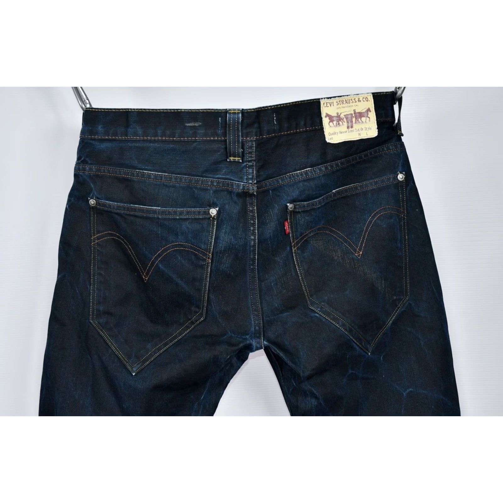Levi's Levi's 504 Jeans Mens Regular Straight W34 L34 Blue Denim Cotton Size US 34 / EU 50 - 5 Thumbnail
