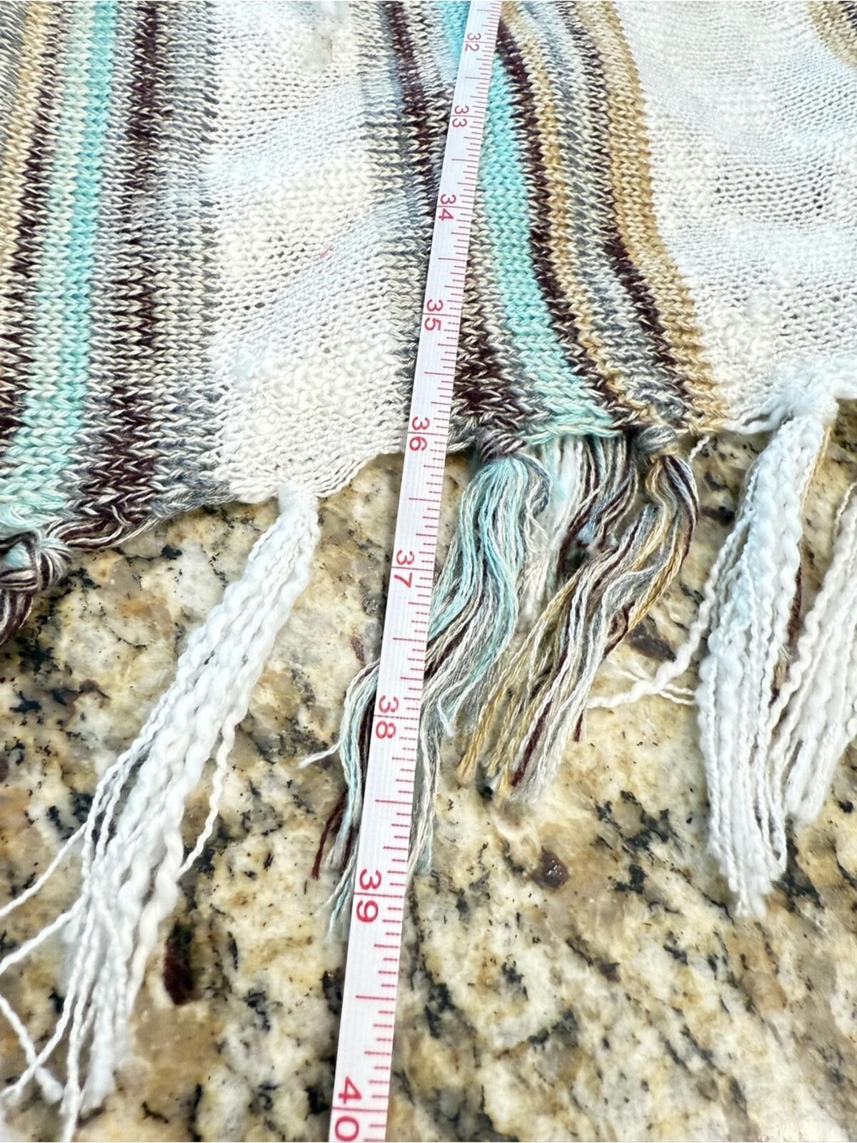 Other Grace & Emma long line knit cardiga fringe boho stripes M/L Size M / US 6-8 / IT 42-44 - 10 Thumbnail