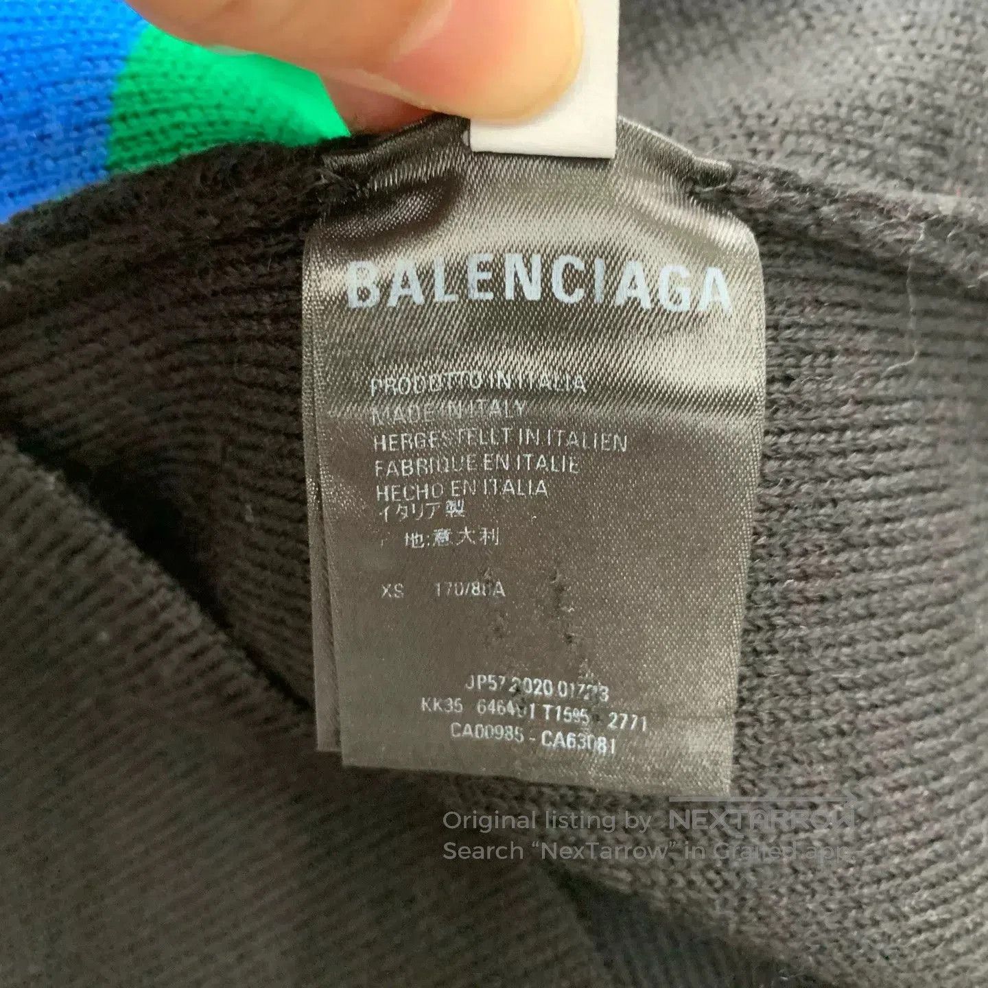 Balenciaga Balenciaga Multi-Language Black Sweater XS. Size US XS / EU 42 / 0 - 7 Thumbnail