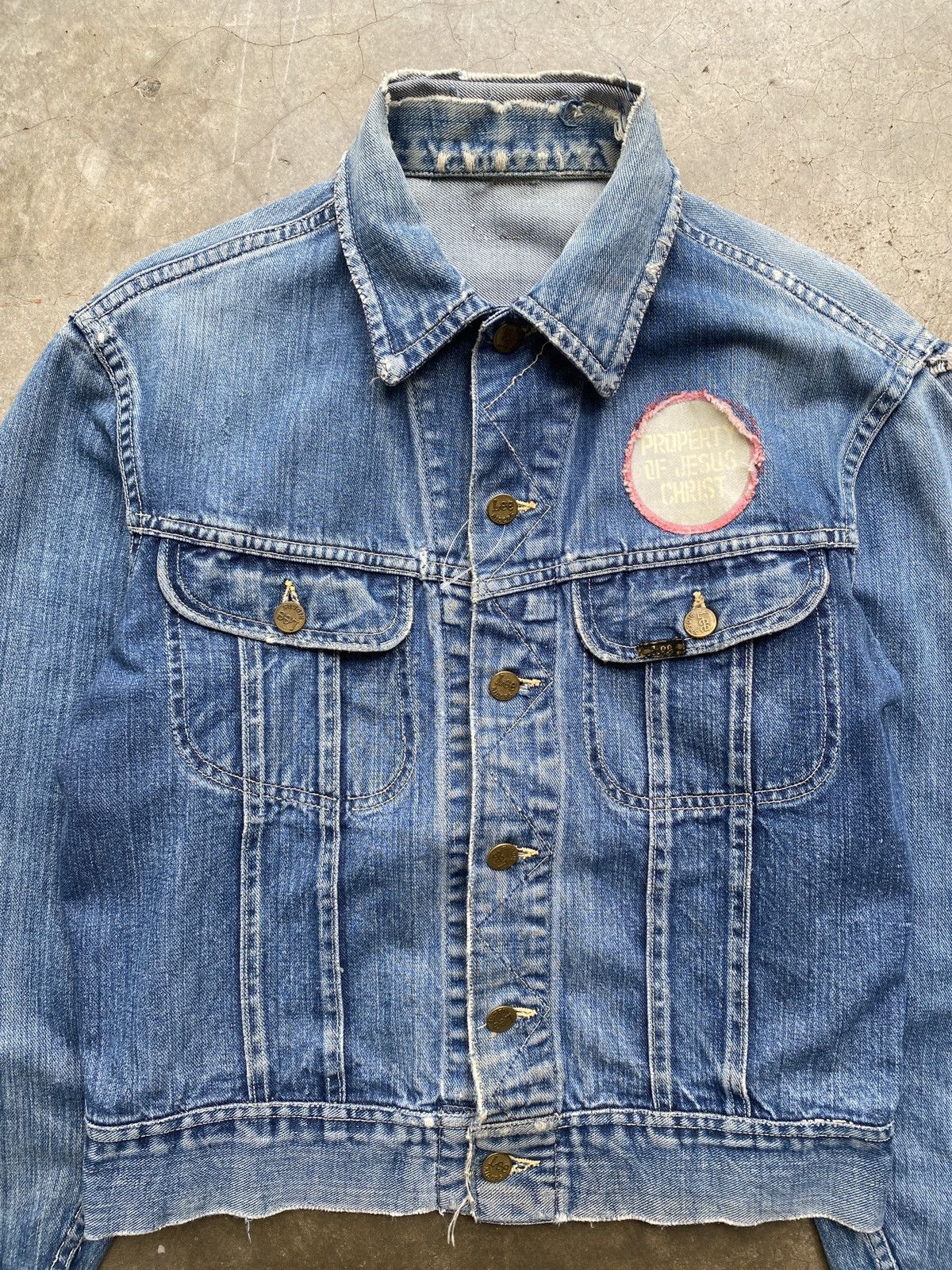 Lee RARE True Vintage 1950s Lee Rider 101J Denim Jacket Size US S / EU 44-46 / 1 - 4 Thumbnail