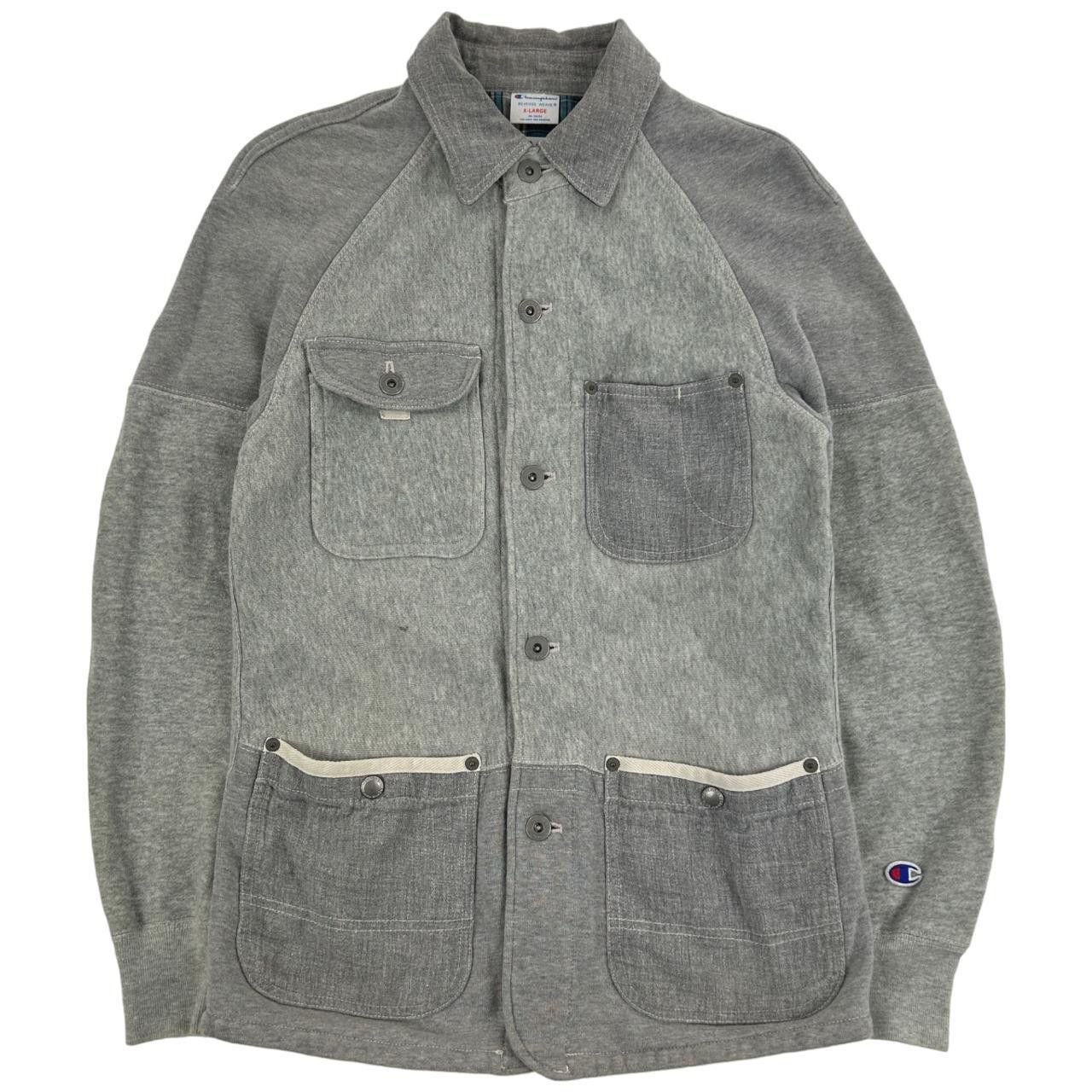 image of Vintage Junya Watanabe X Champion Jersey Jacket Size S in Grey, Men's