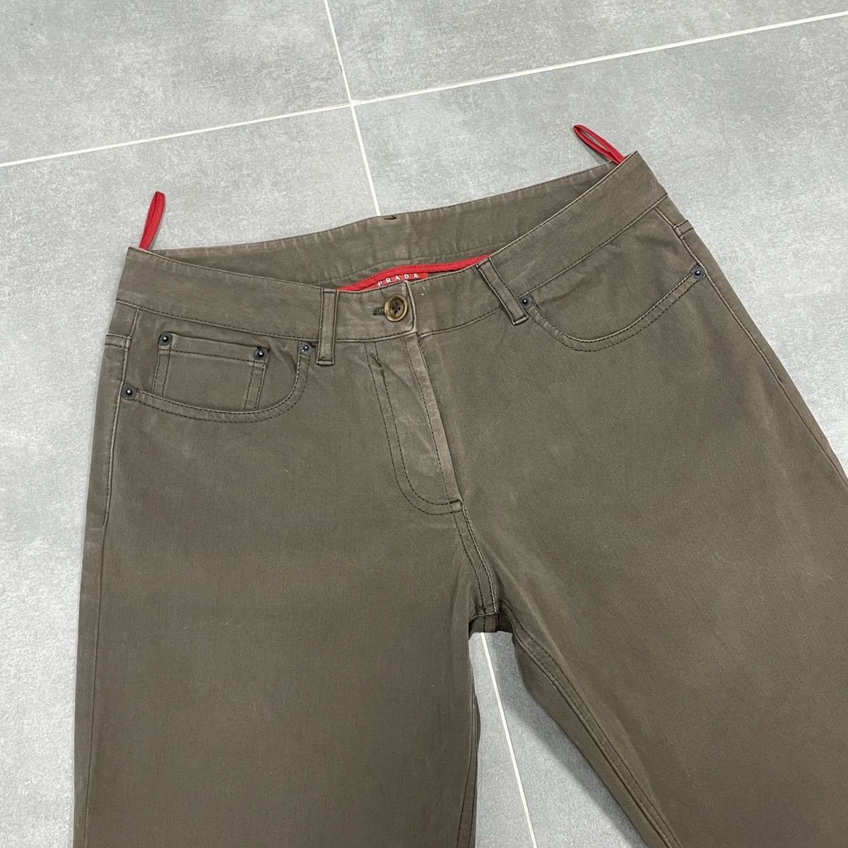 Prada Prada Red Tab Women Pants Size 44 Size 30" / US 8 / IT 44 - 6 Thumbnail
